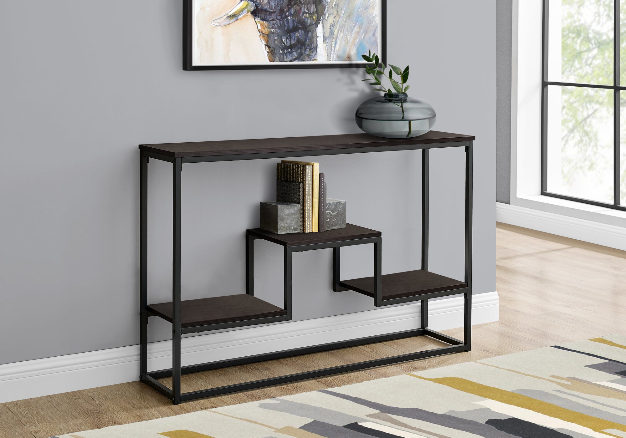 Matiese - Accent Table Console Entryway Narrow Sofa Living Room Bedroom Brown