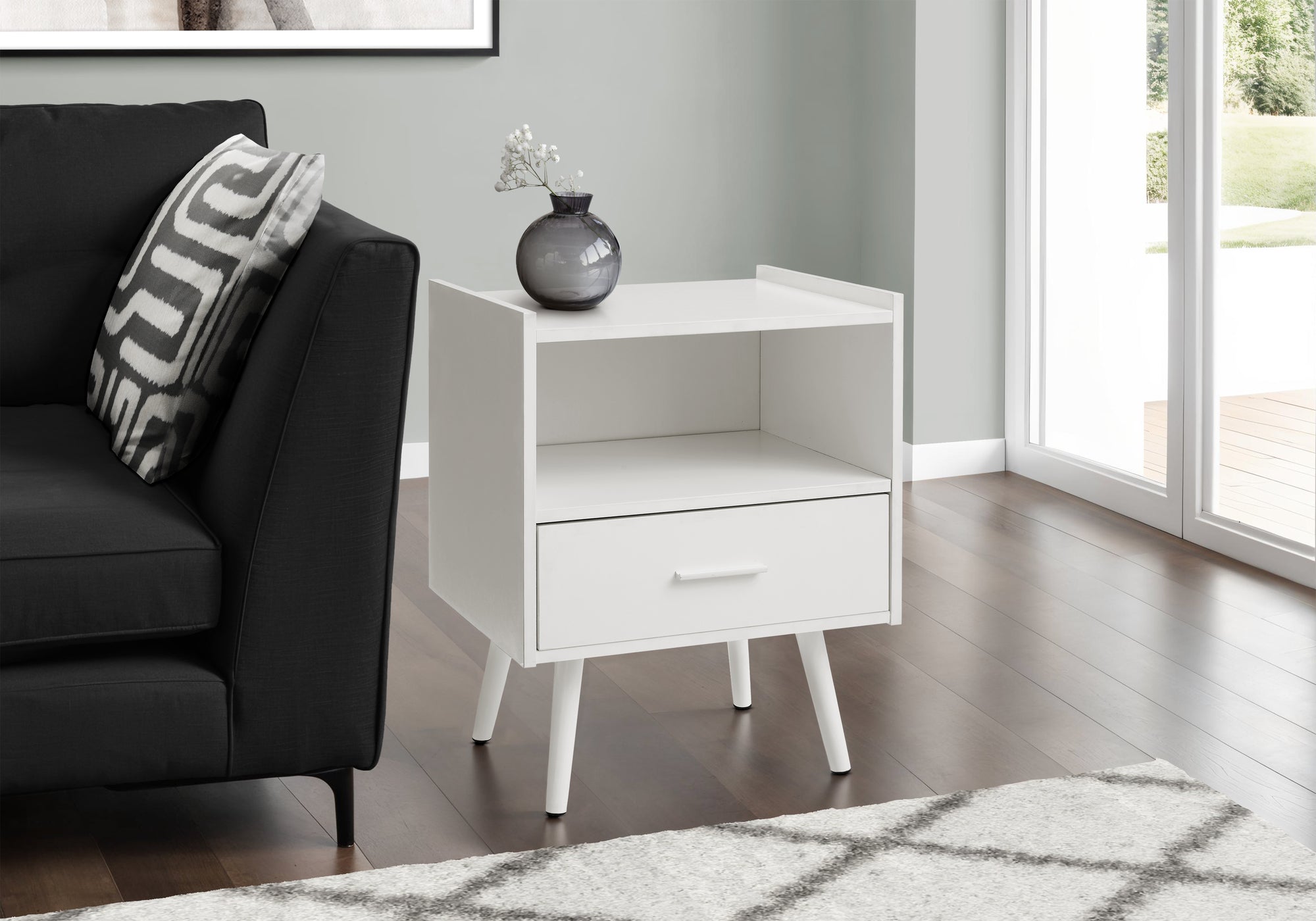 Camelia - Accent Table Side Table End Storage Drawer Nightstand Bedroom Living