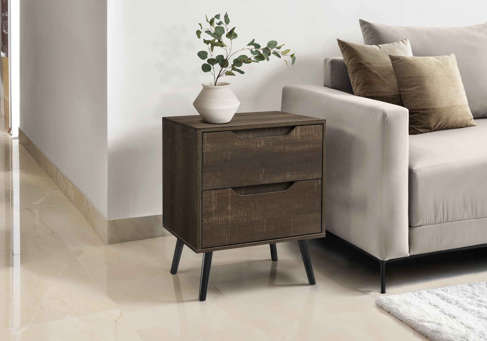 Cerne - Accent Table Side Table End Storage Drawer Nightstand Bedroom Living