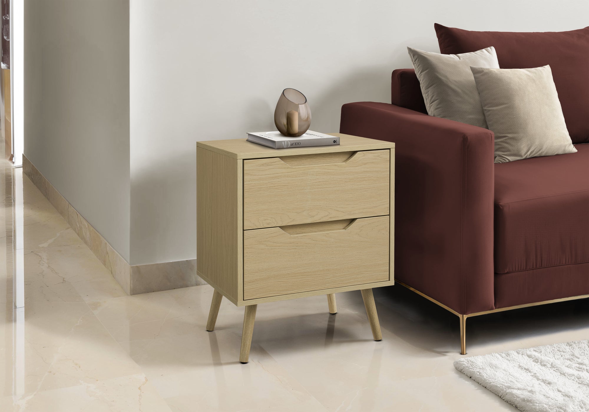 Cerne - Accent Table Side Table End Storage Drawer Nightstand Bedroom Living