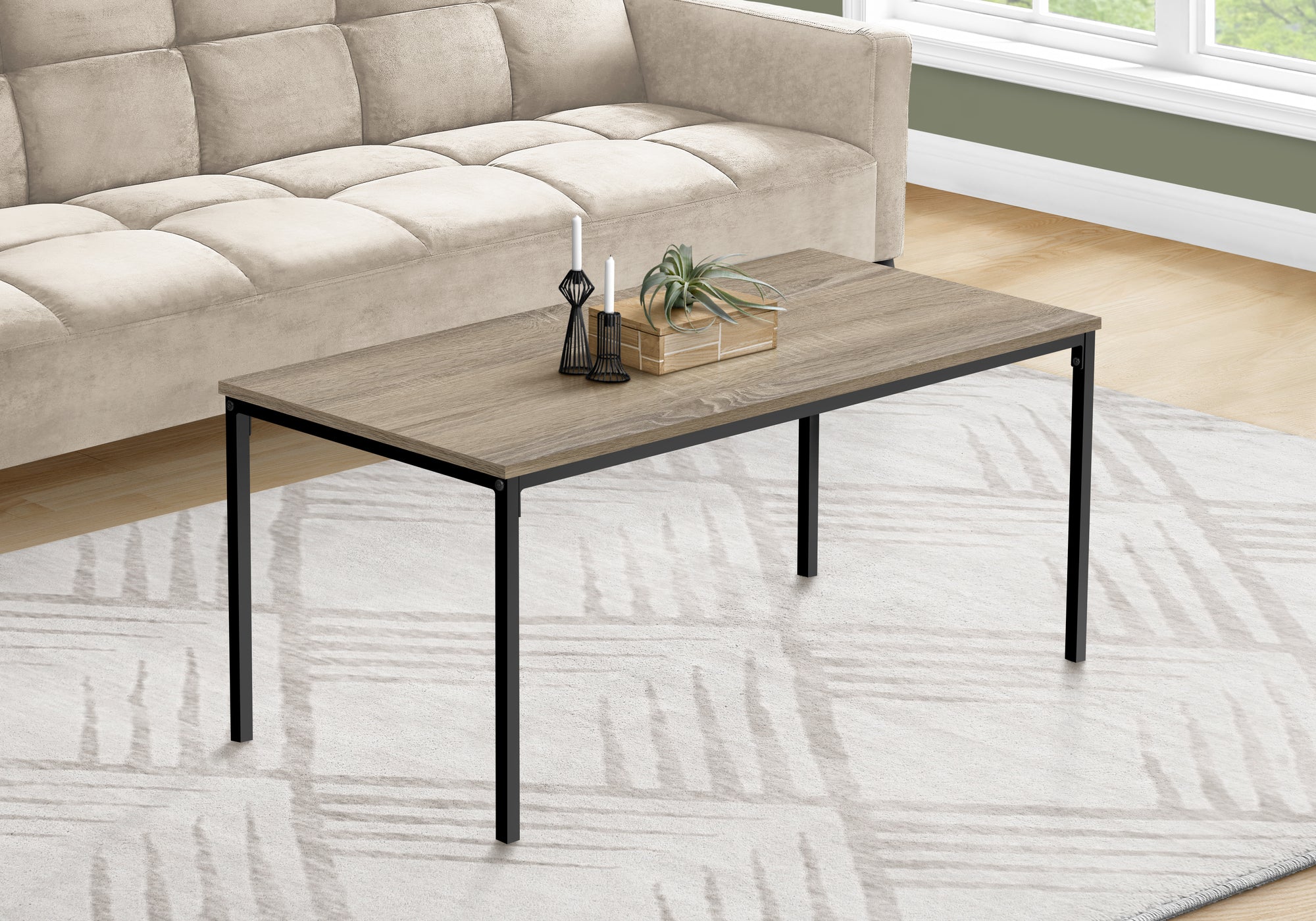 Celestine - Coffee Table Accent Cocktail Rectangular Living Room 40"L Brown Laminate