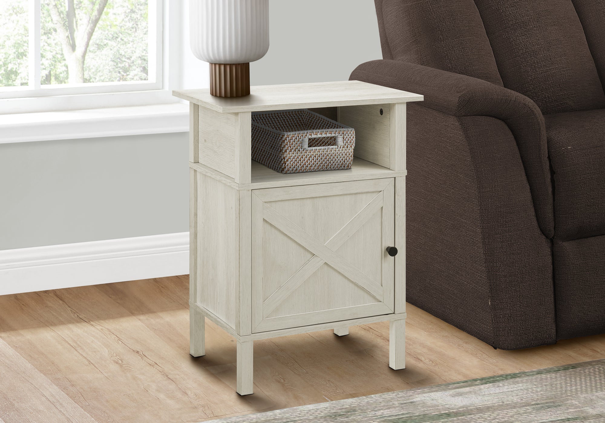 Lissette - Accent Table Side Table End Living Room Small Storage Washed