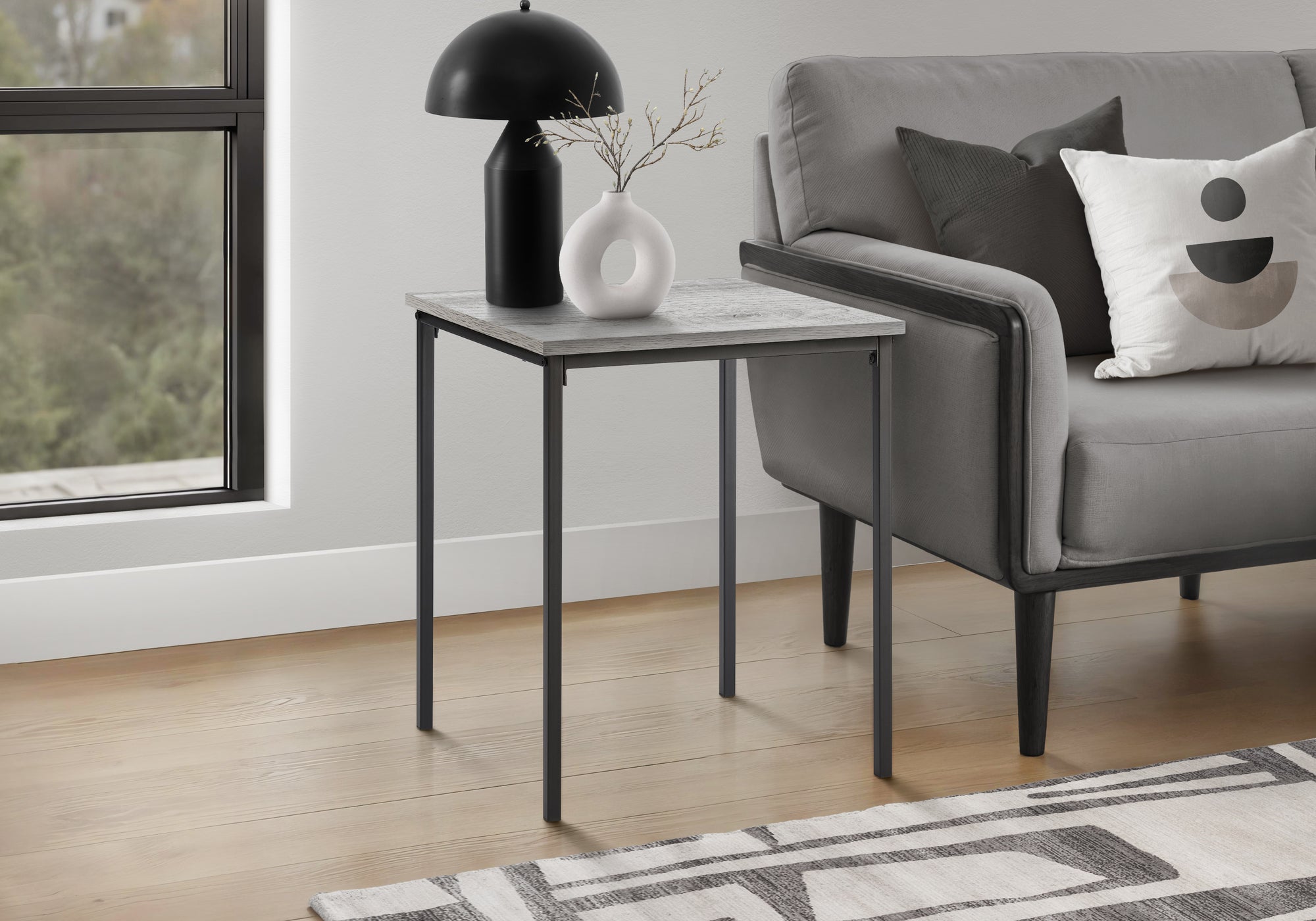 Vallea - Accent Table 22" H Side Table End Small Nightstand Square