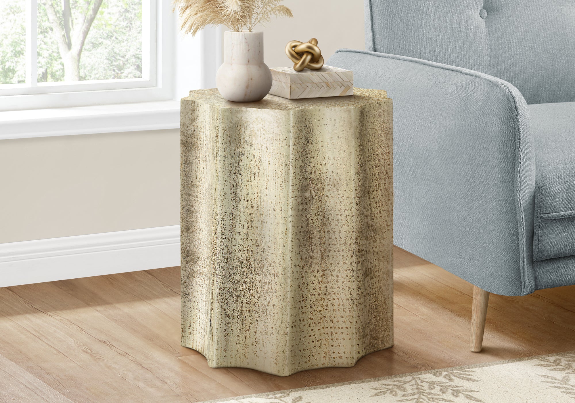 Demeter - Accent Table Drum Side End Nightstand Lamp Living Room Bedroom
