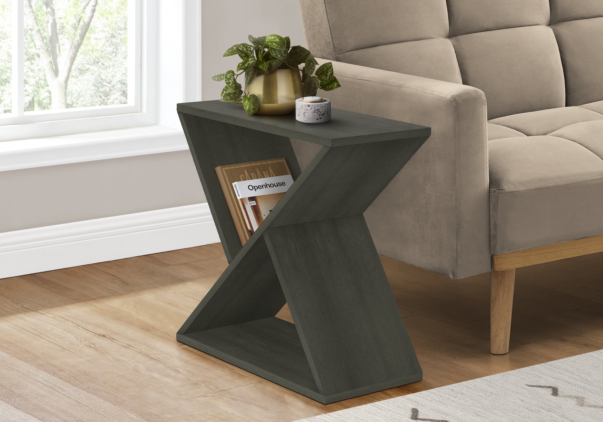 Scarlette - Accent Table Side End Nightstand Narrow Small Bedroom Living Room