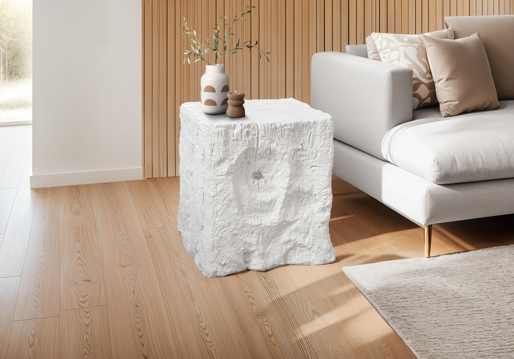 Elada - Accent Table 25"H Indoor Or Outdoor End Nightstand Side Table