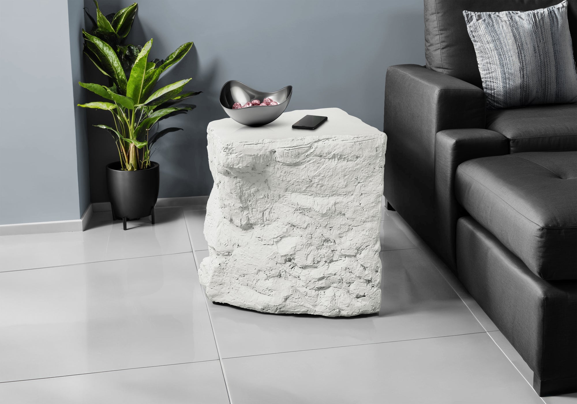 Armel - Accent Table 25"H Indoor Or Outdoor Side Table Nightstand End