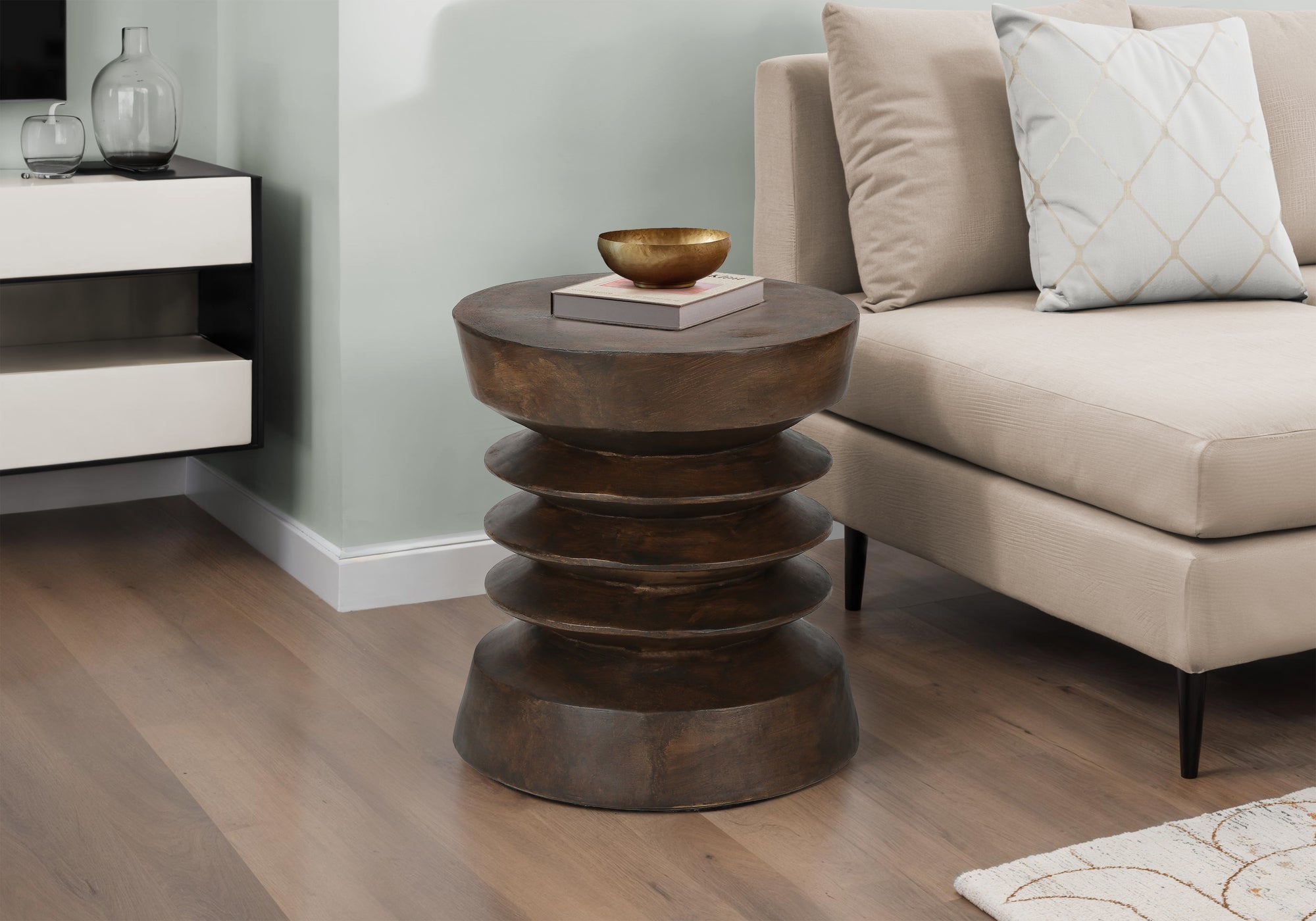 Liona - Accent Table 25"H Indoor Or Outdoor Side Table End Bedroom