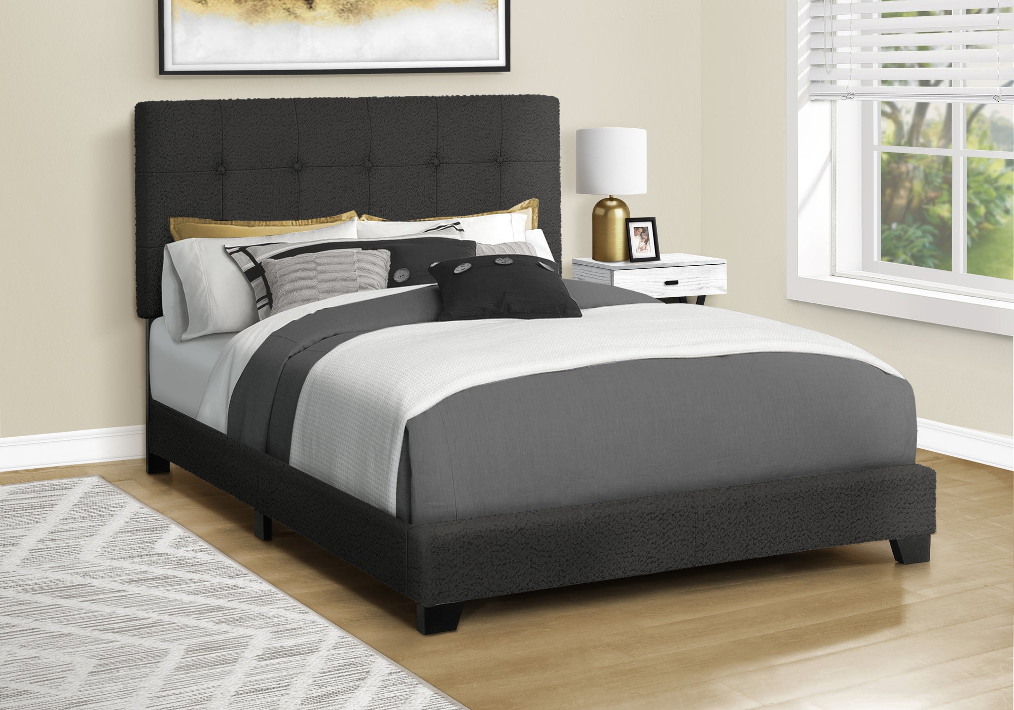 Gabriela - Bed Full Size Bedroom Upholstered Frame Only Transitional