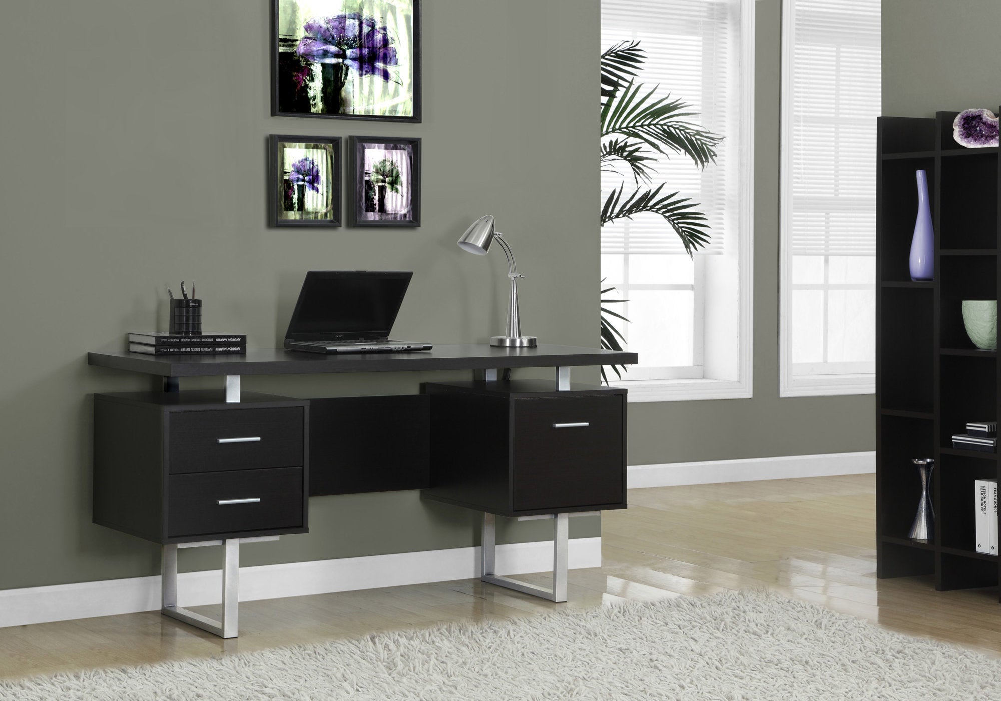 Ela - Computer Desk Home Office Laptop Left Right Set-up Storage Drawers
