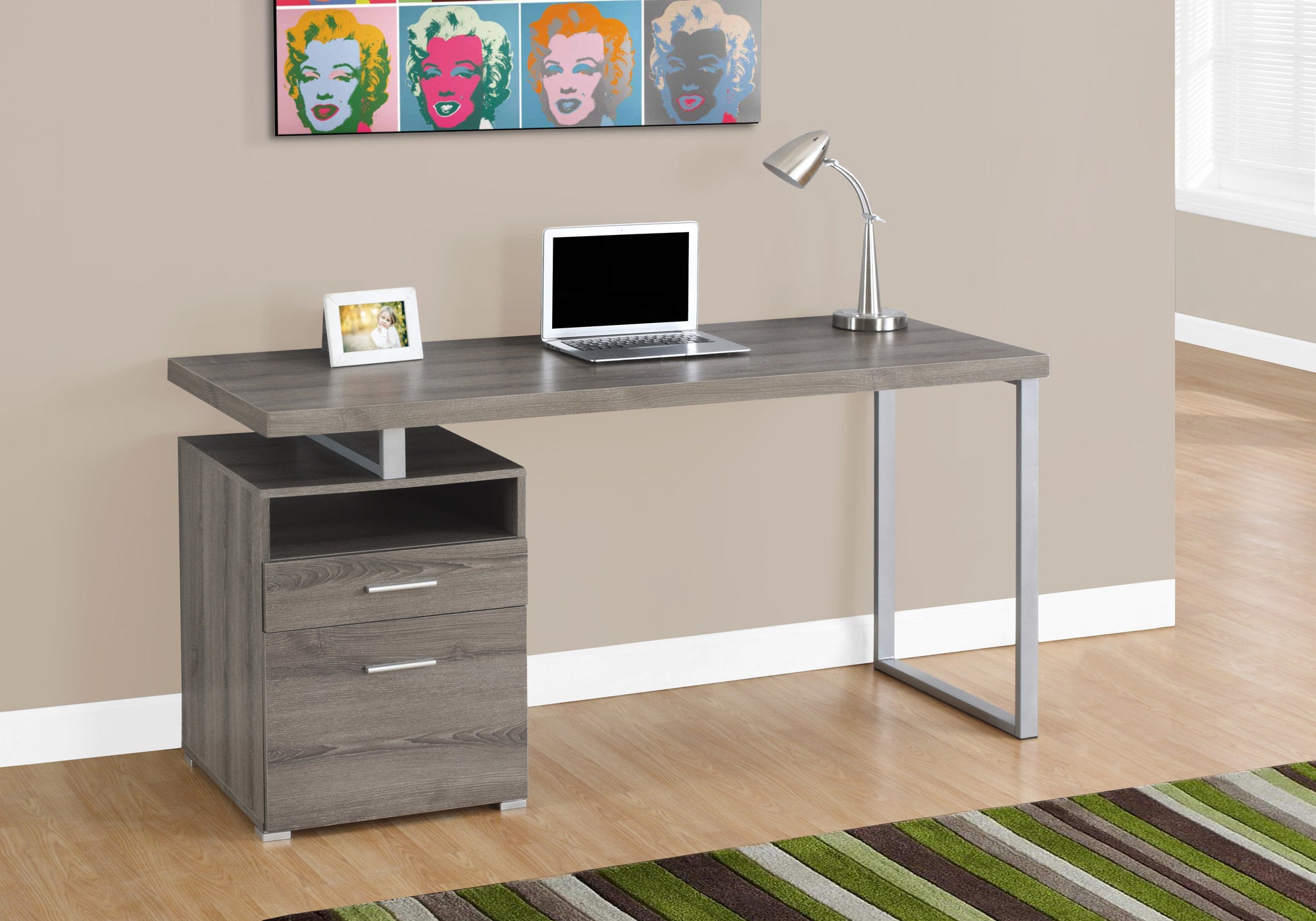 Marie - Computer Desk Home Office Laptop Left Right Set-up Storage Drawers