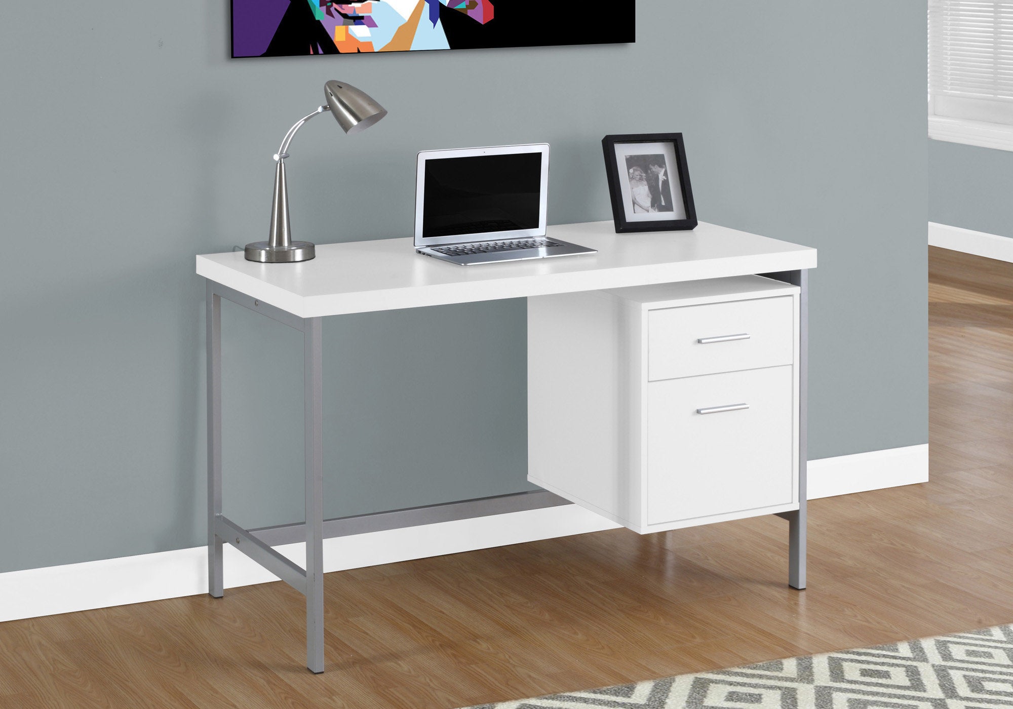 Jeane - Computer Desk Home Office Laptop Left Right Set-up Storage Drawers