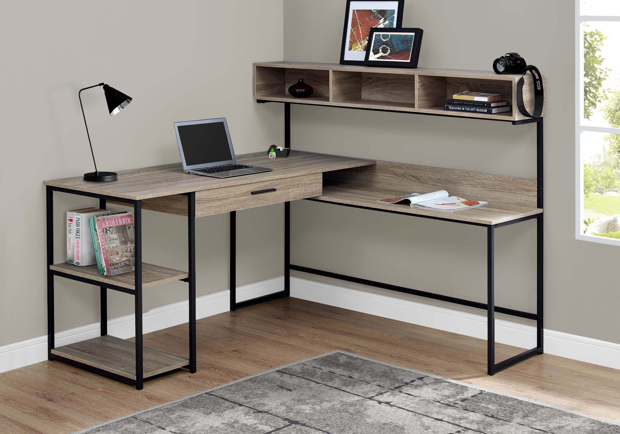 Ronda - Computer Desk Home Office Corner Storage Drawers L Shape Work