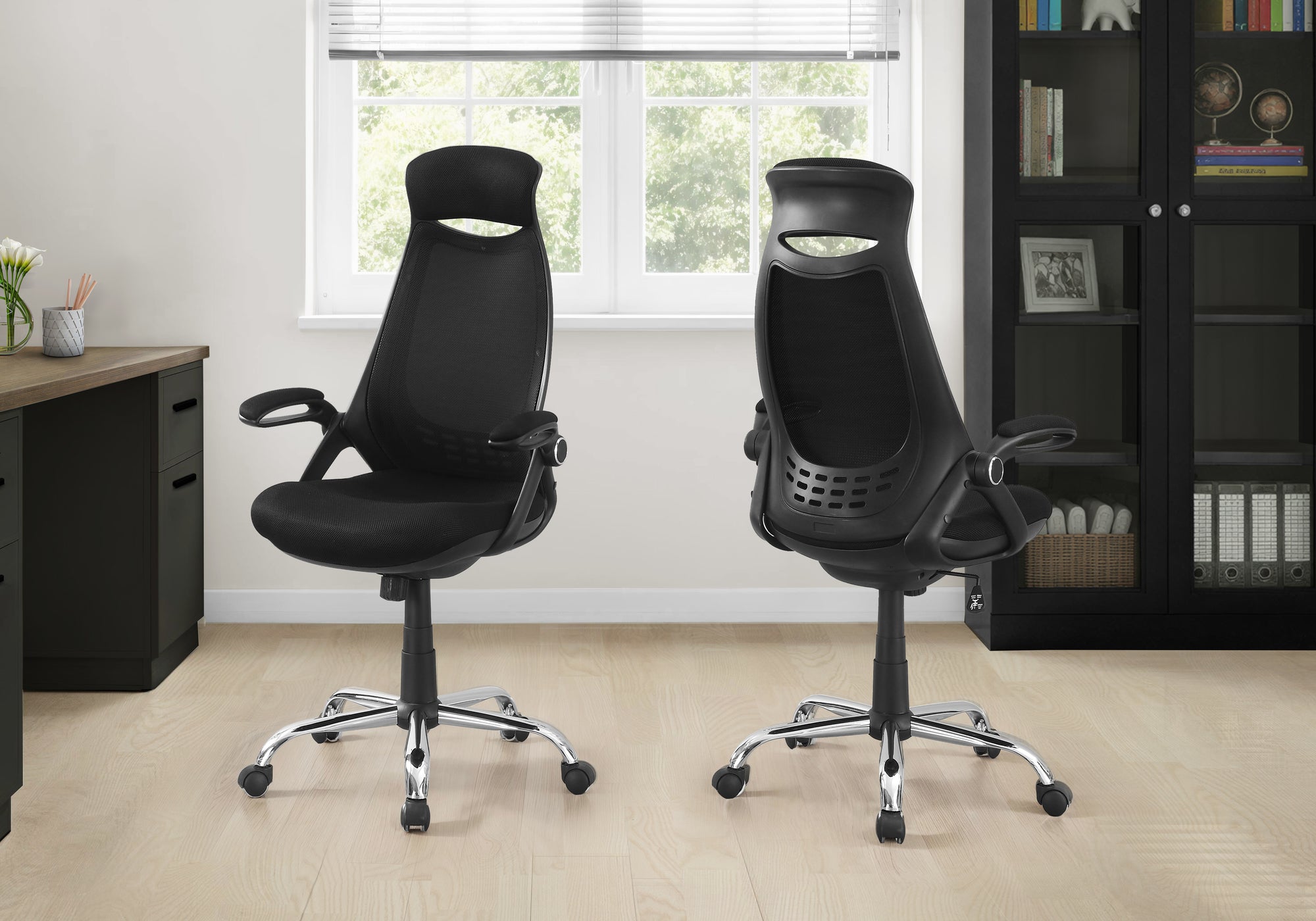 Marian - Office Chair Adjustable Height Swivel Ergonomic Armrests Computer Desk Work