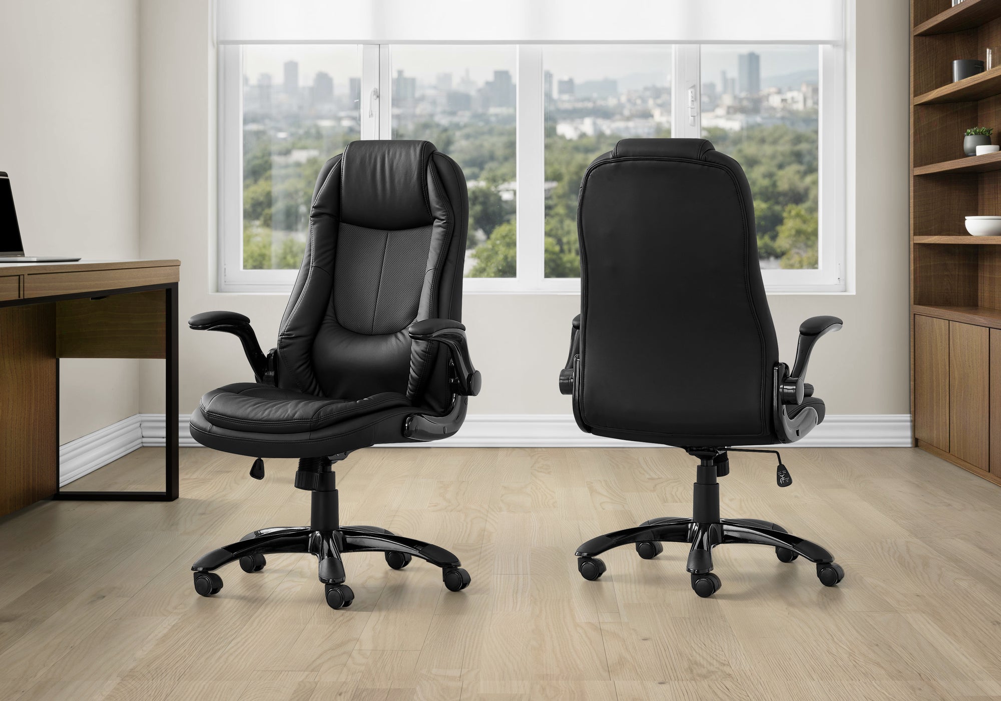 Baptiste - Office Chair Adjustable Height Swivel Ergonomic Armrests Computer Desk Work