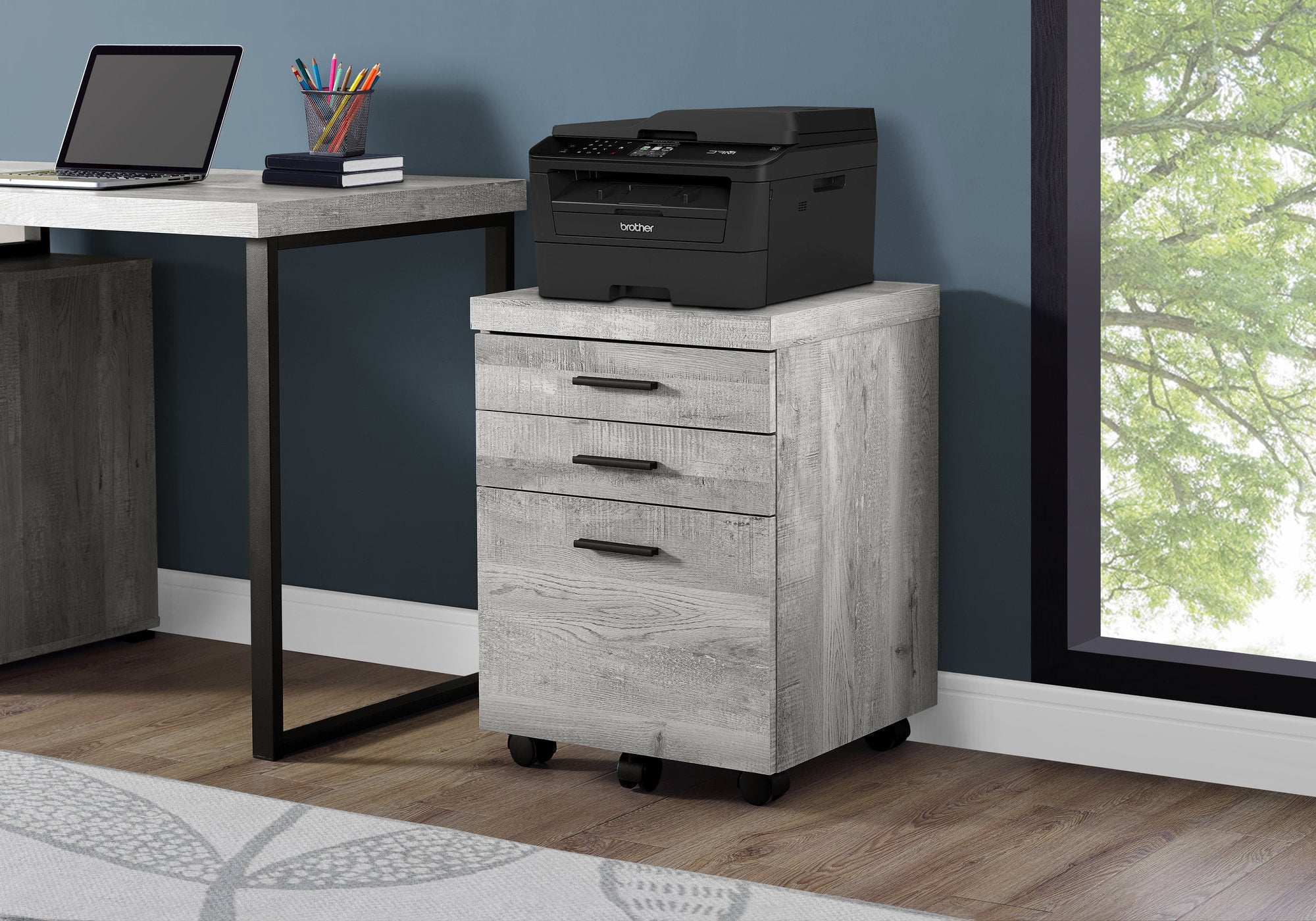 Tobin - File Cabinet Rolling Mobile Storage Drawers Printer Stand Office Work