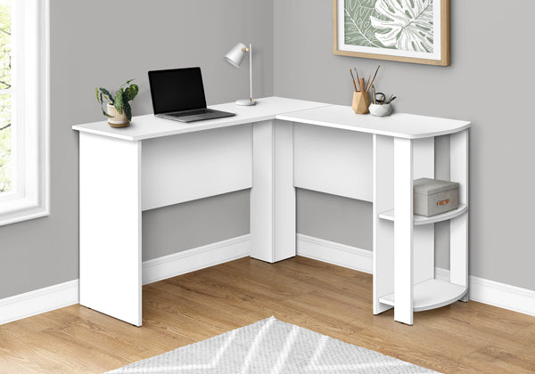 Damani - Computer Desk Home Office Corner Storage Shelves 48