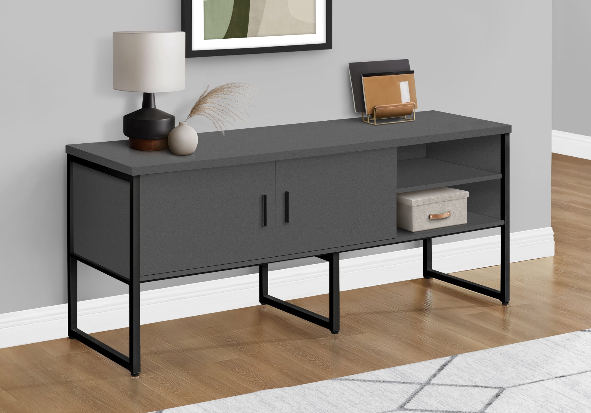 Ivana - Office Credenza 72"L Home Office Work Storage Doors Commercial Grade