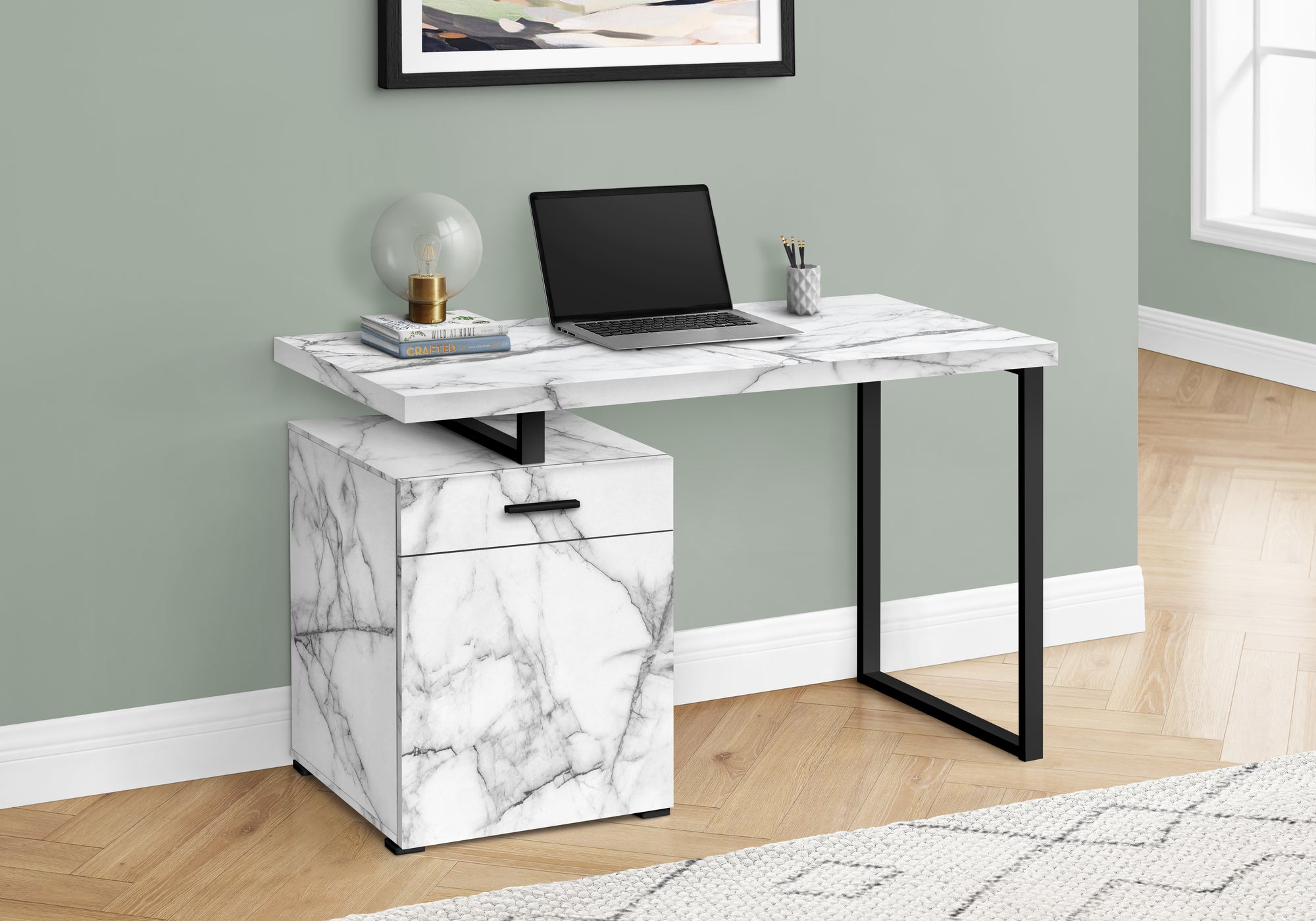 Cormac - Computer Desk Home Office Laptop Left Right Set-up Storage Drawers