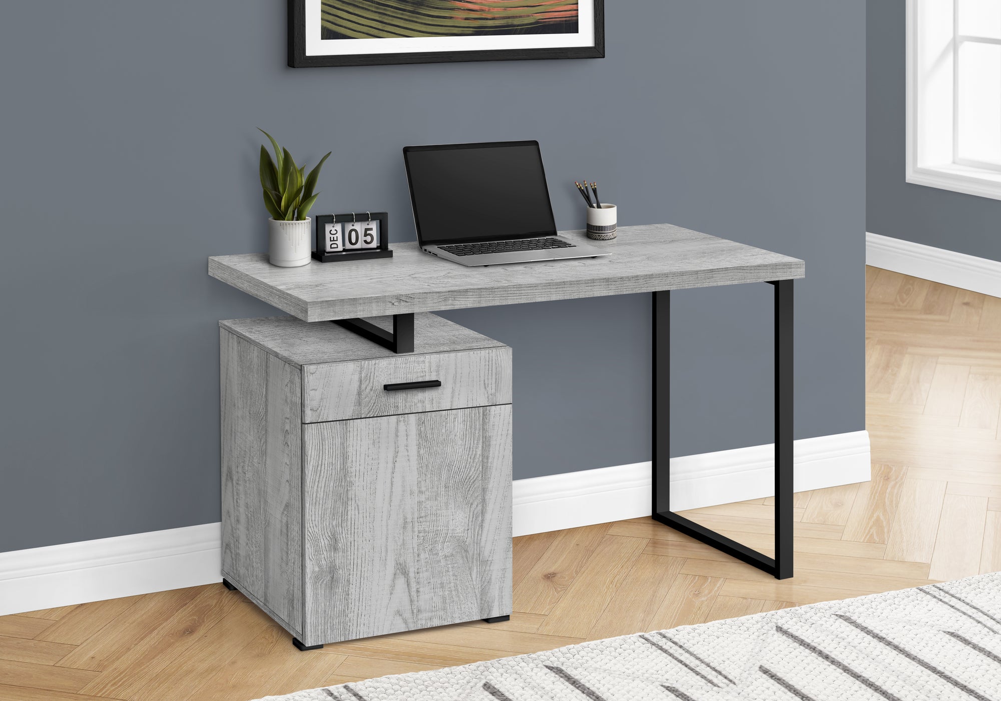 Hammond - Computer Desk Home Office Laptop Left Right Set-up Storage Drawers