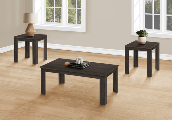 Lesia - Table Set 3pcs Set Coffee End Side Accent Living Room