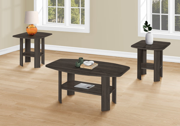 Murai - Table Set 3pcs Set Coffee End Side Accent Living Room