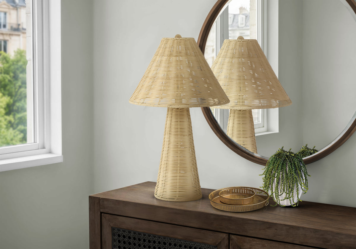 Lighting, Natural Rattan, Contemporary