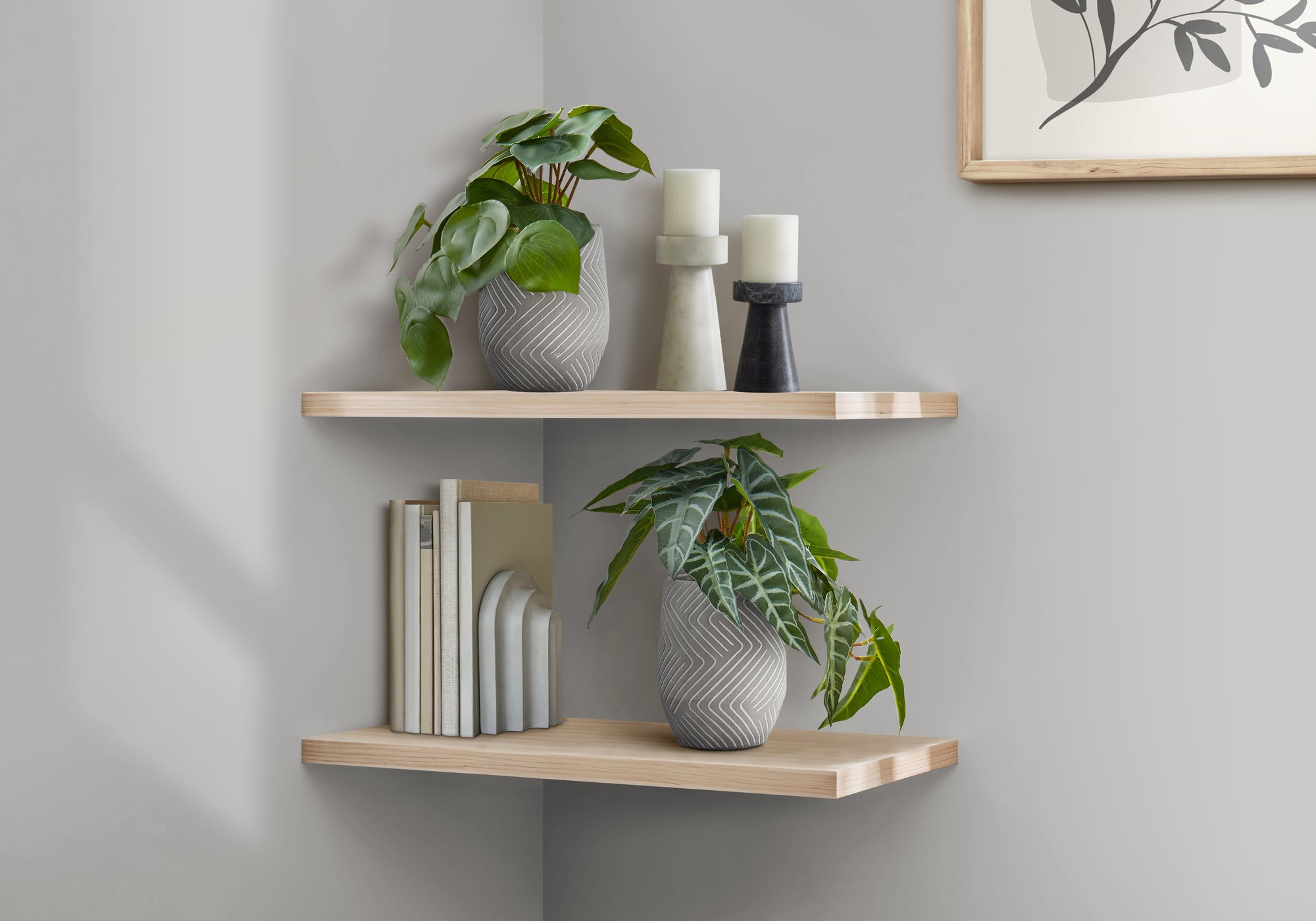 Desmond - Artificial Plant 8" Tall Alocasia Indoor Faux Fake Table Greenery