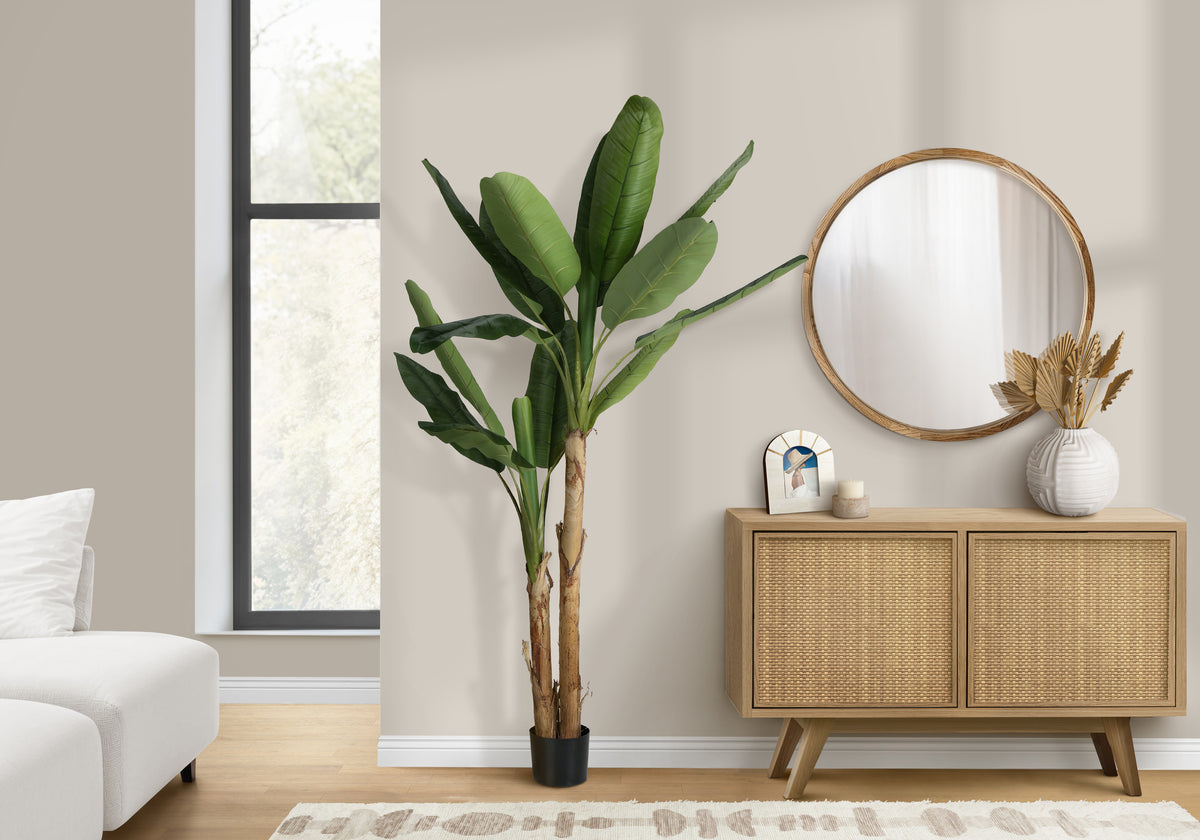 Tadeo - Artificial Plant 83" Tall Banana Tree Indoor Decorative Faux Floor