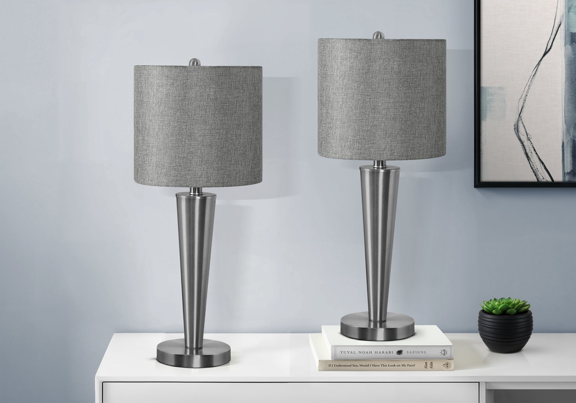 Estera - Lighting Set Of 2 24"H Table Lamp Usb Port Included