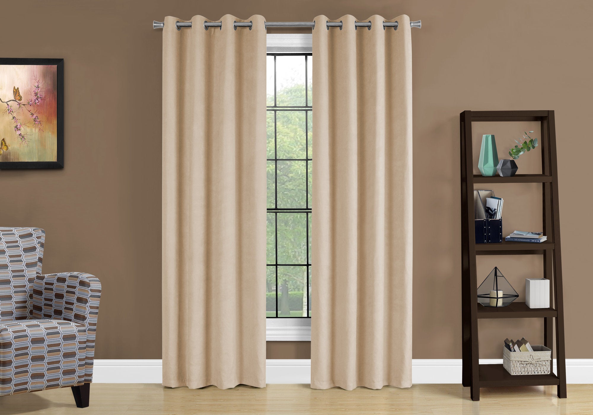 Uriel - Curtain Panel 2pcs Set 54"W X 95"L Room Darkening Grommet