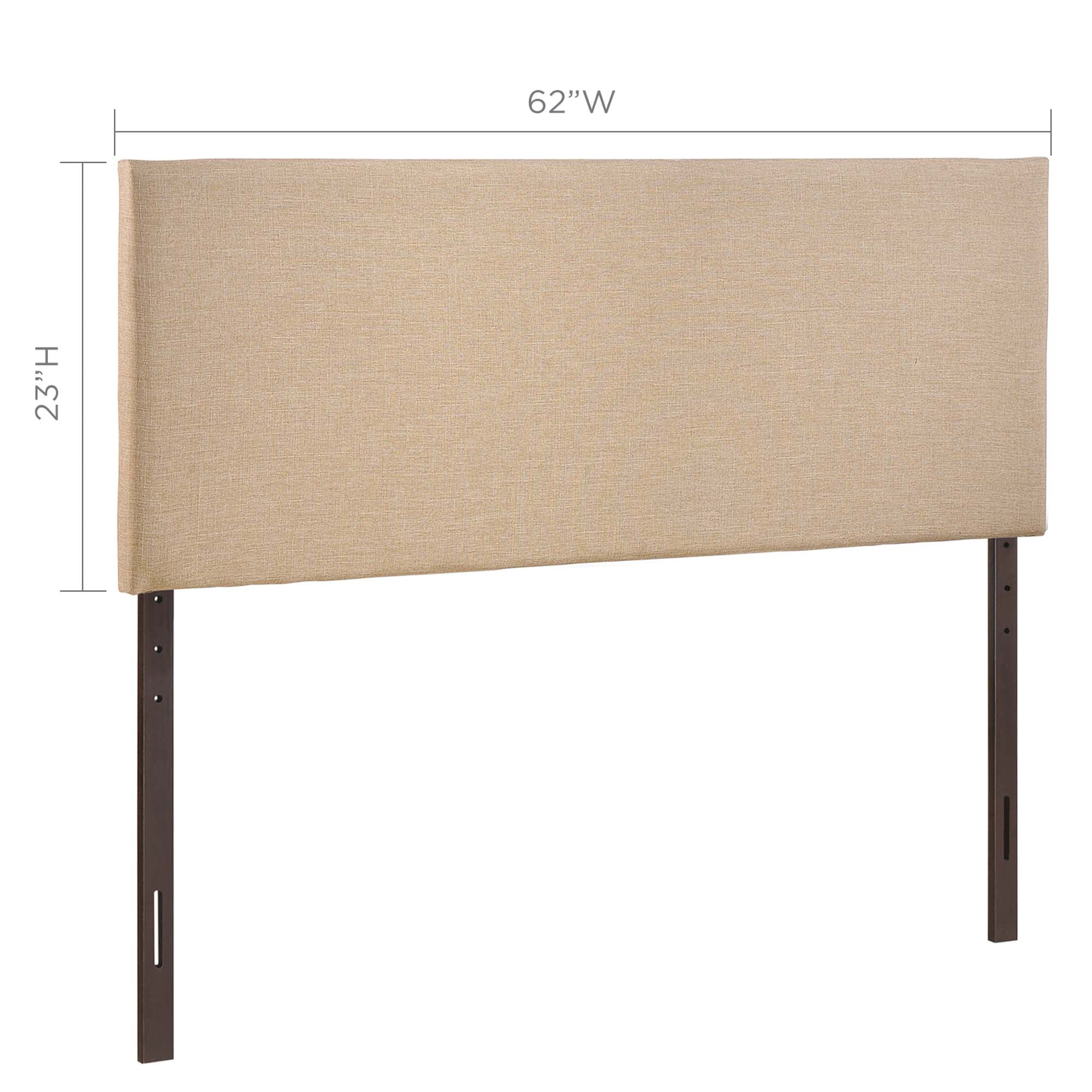 Region Upholstered Queen Headboard, Cafe