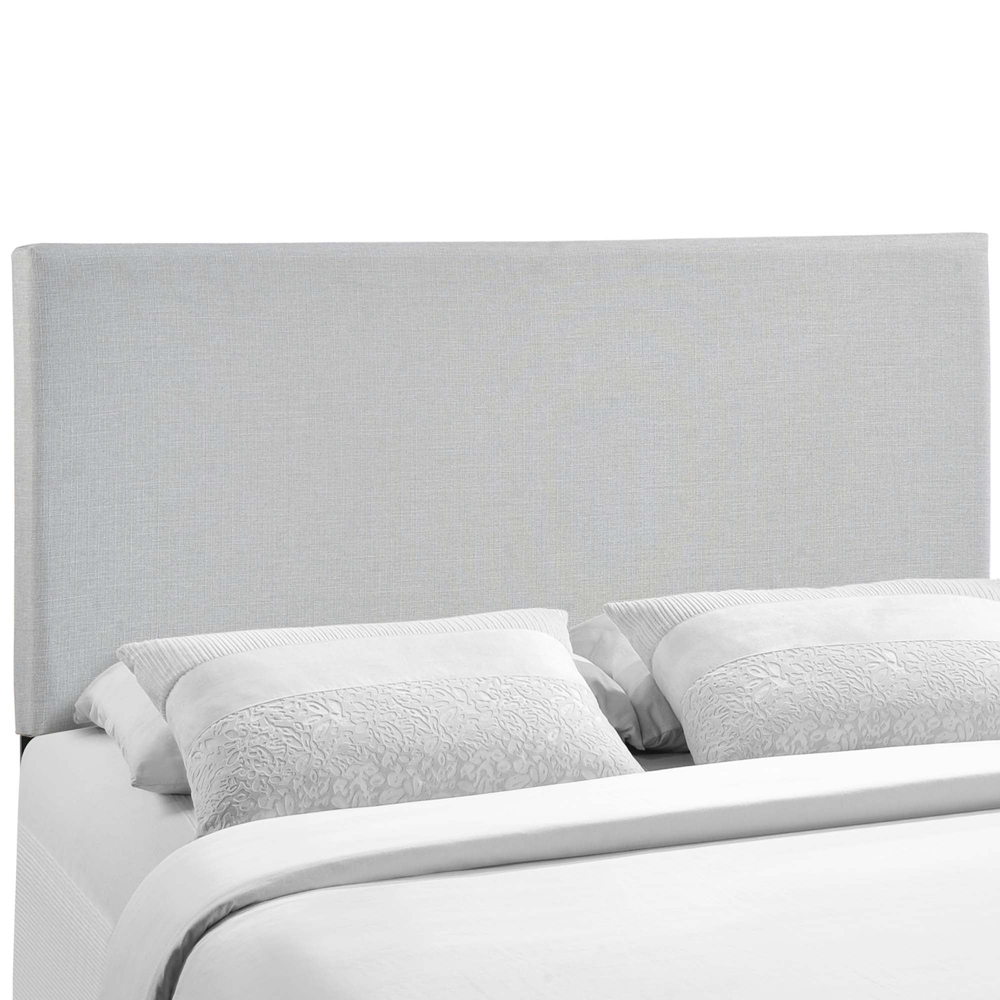 Region Upholstered Queen Headboard, Sky Gray