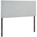 Region Upholstered Queen Headboard, Sky Gray