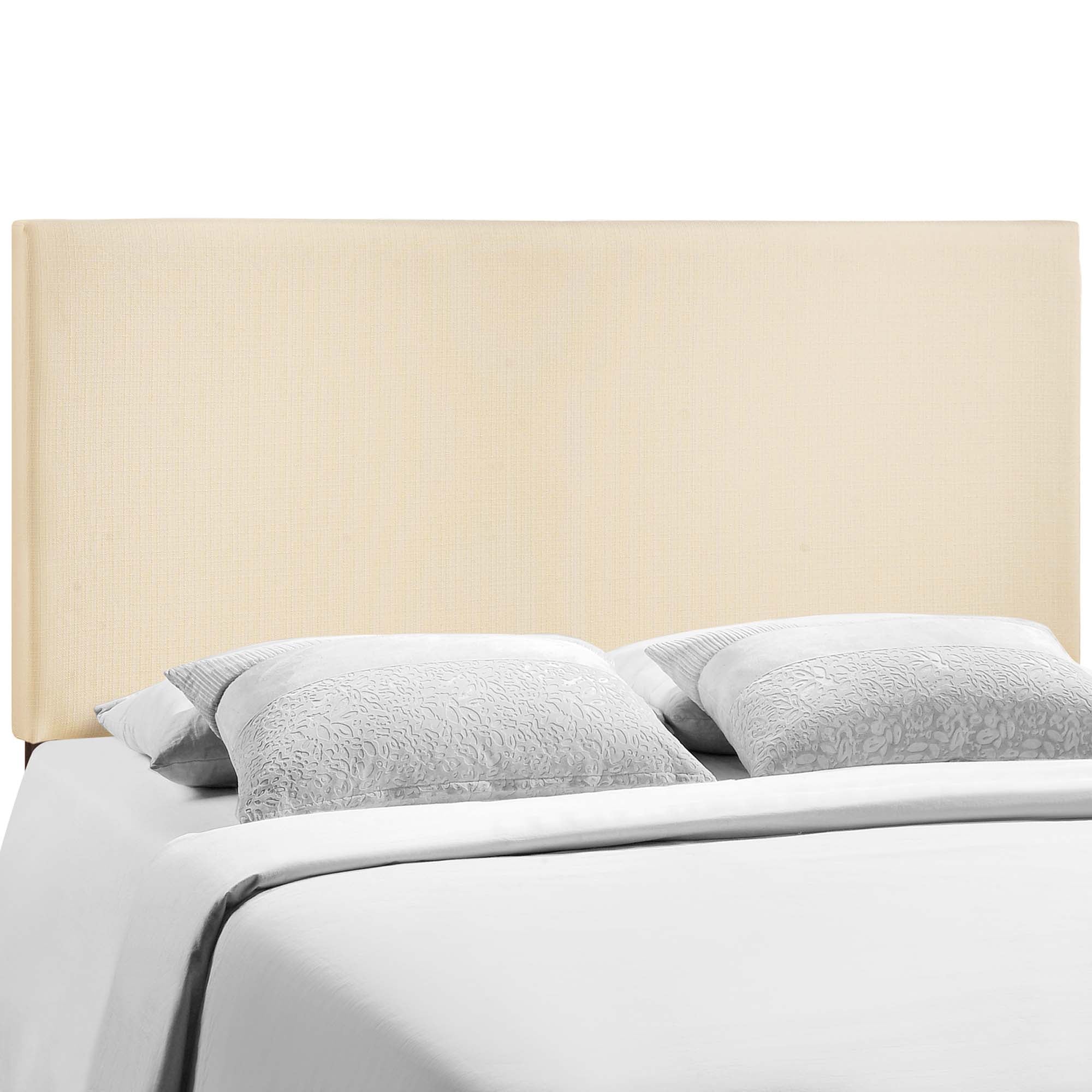 Region Upholstered Queen Headboard, Ivory