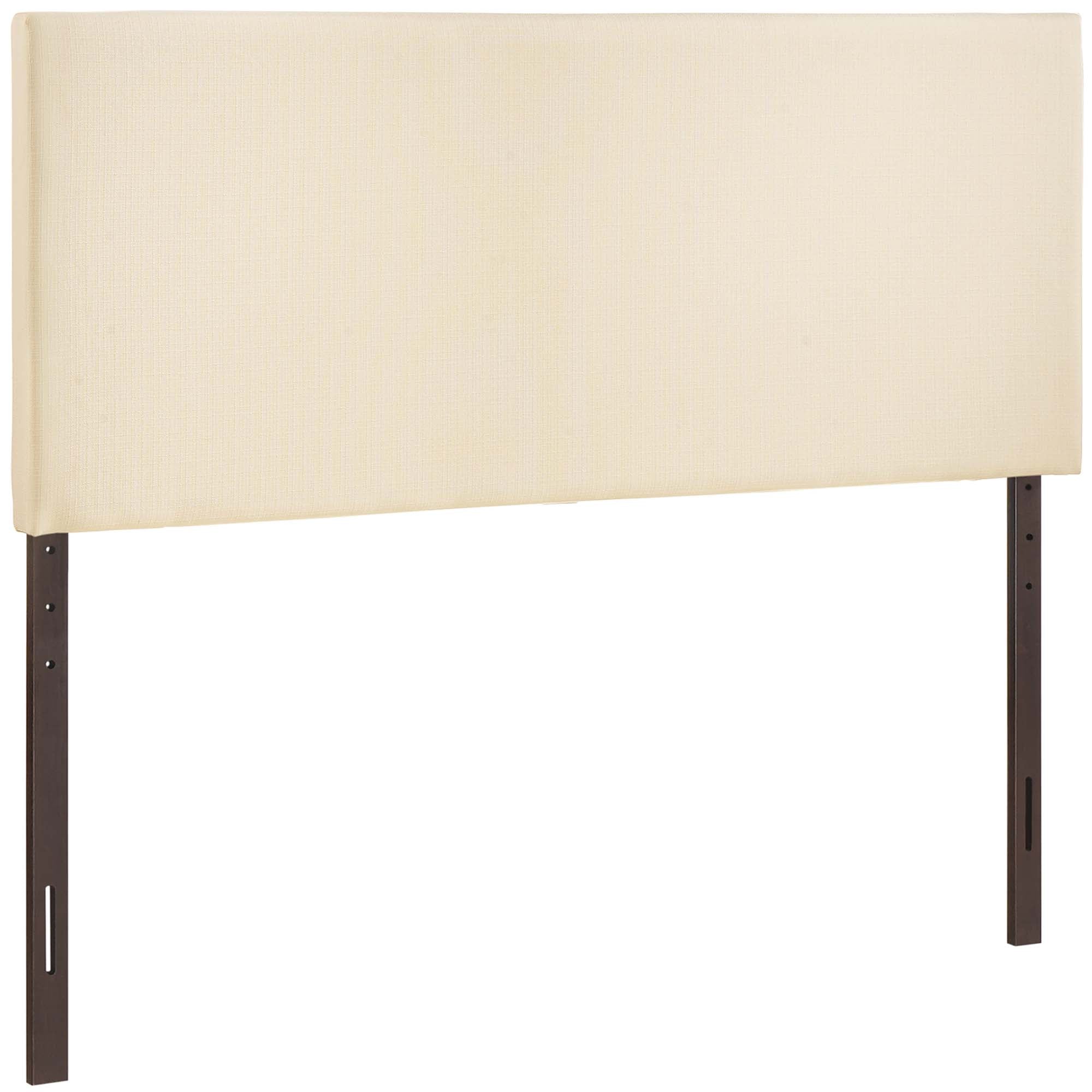 Region Upholstered Fabric King Headboard, Ivory