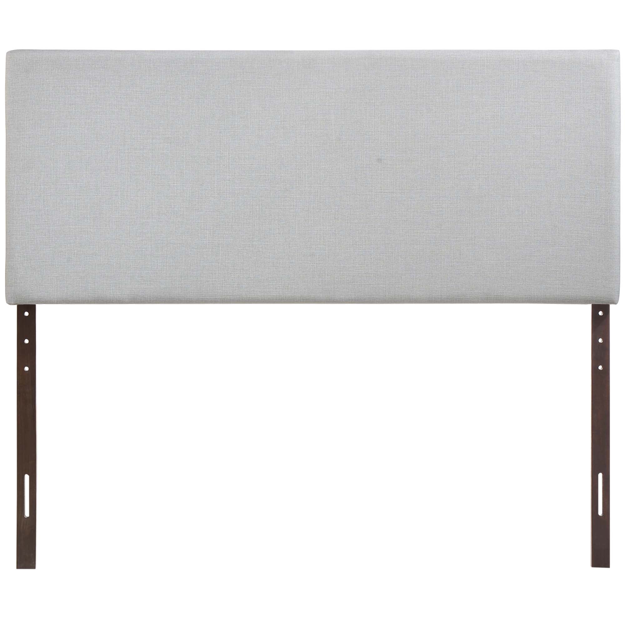 Region Upholstered Fabric Full Headboard, Sky Gray