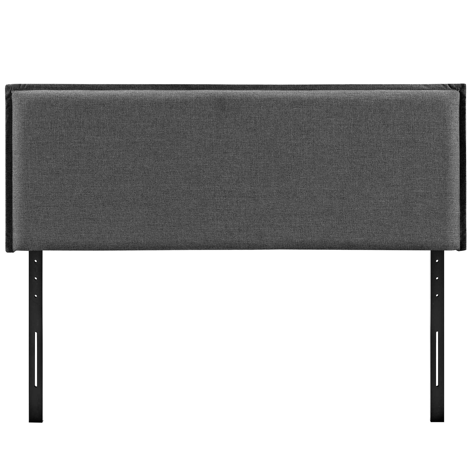 Camille Upholstered Fabric Full Headboard, Gray