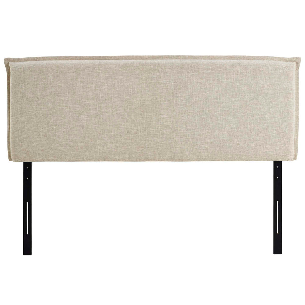 Camille Upholstered Fabric Queen Headboard, Beige