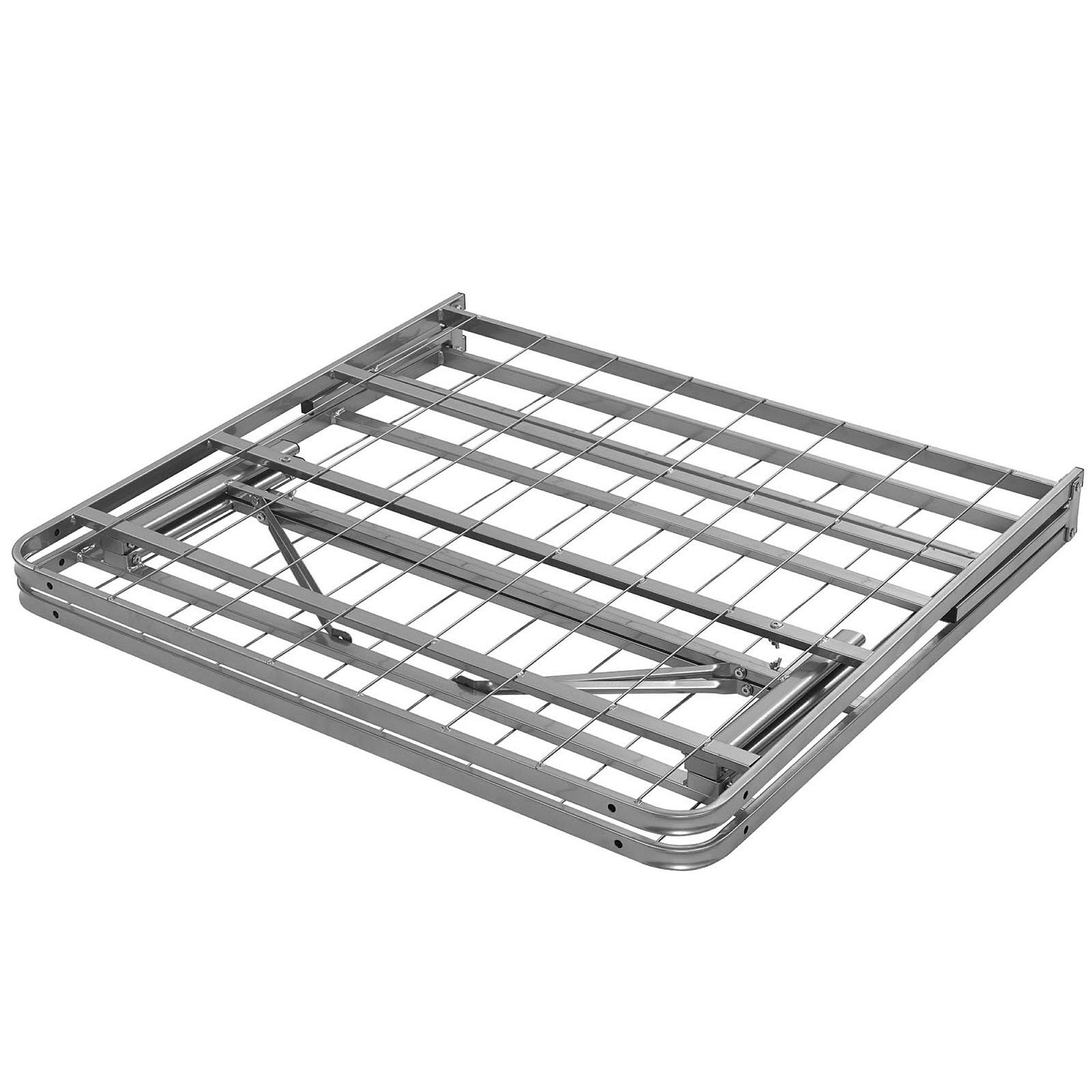 Horizon Stainless Steel Twin Bed Frame, Silver
