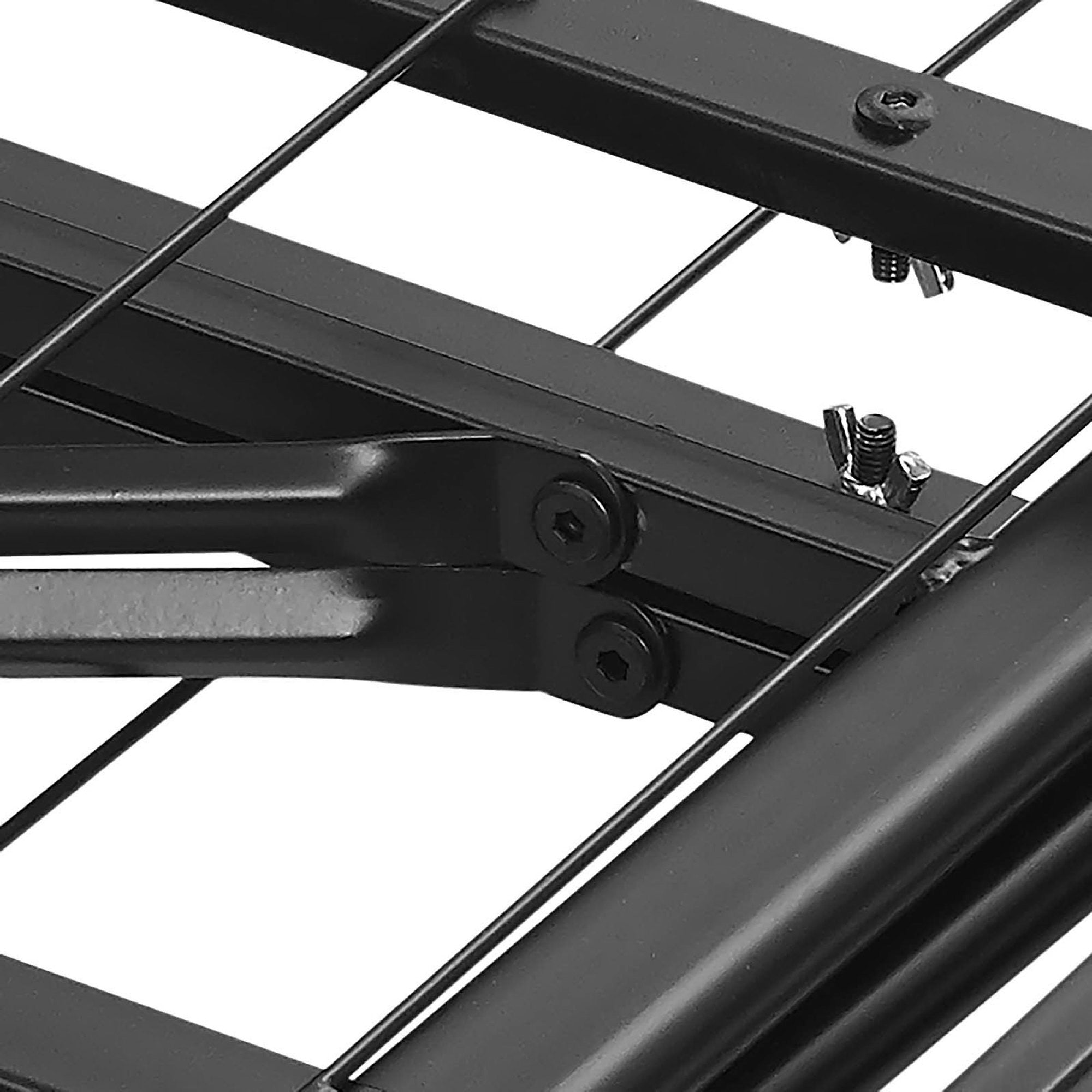 Horizon Stainless Steel Queen Bed Frame, Brown