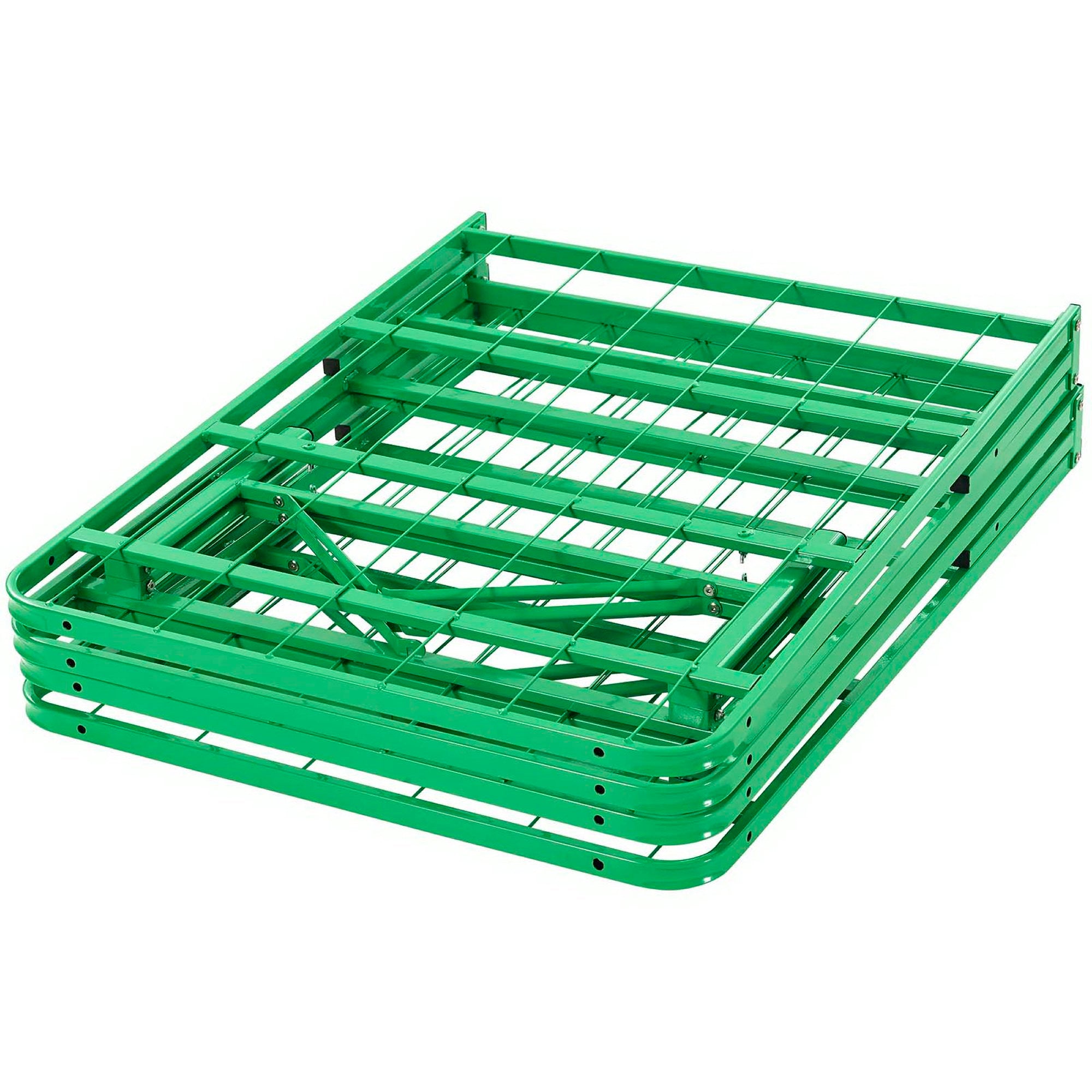 Horizon Stainless Steel Queen Bed Frame, Green