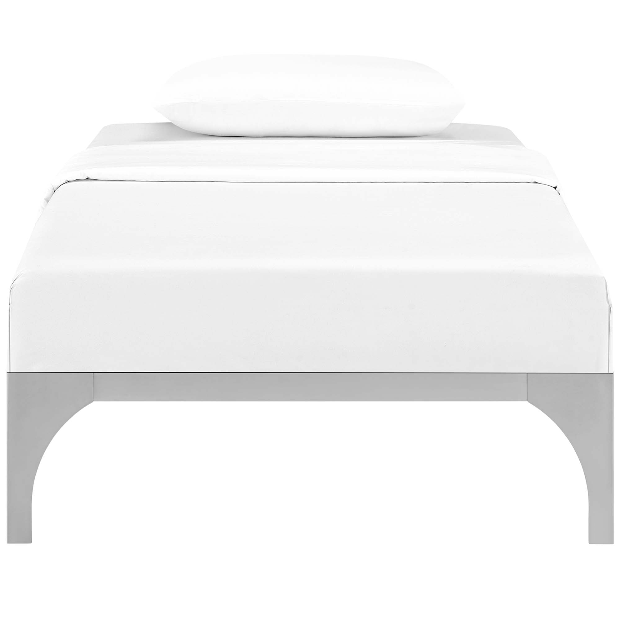 Ollie Twin Bed Frame, Silver