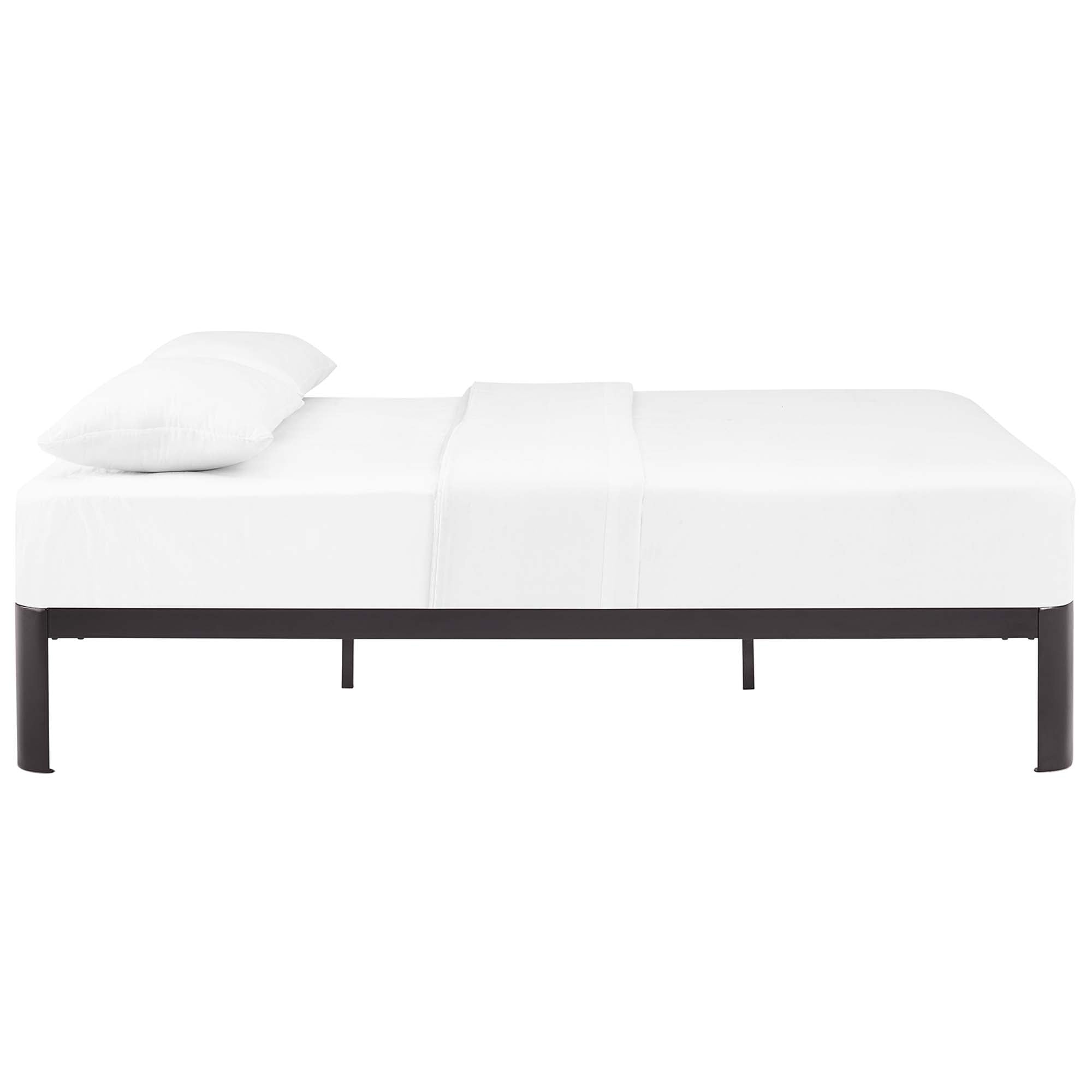 Transmit Full Size Platform Bed Frame  Steel Frame with Reinforced Center Beam
