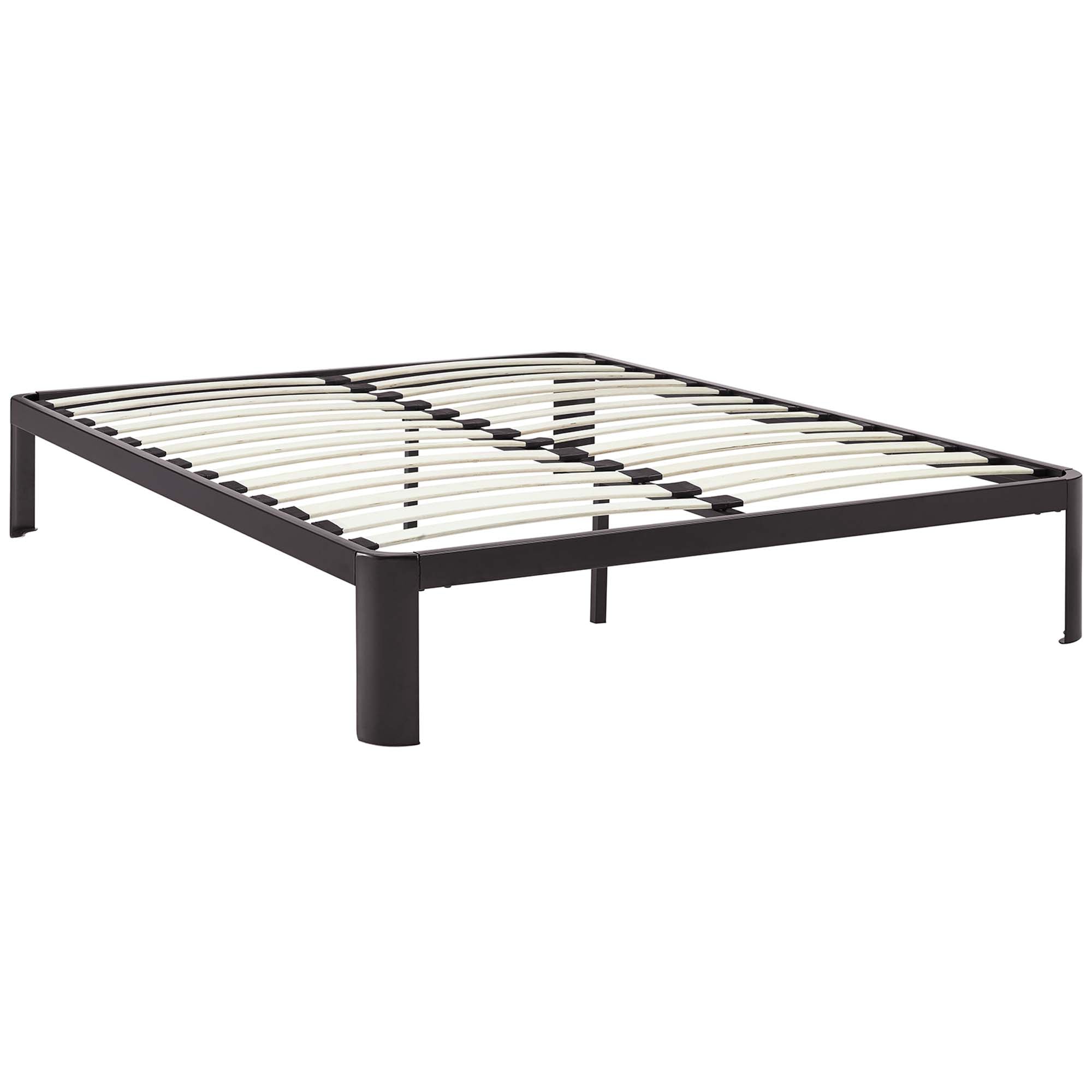 Venwyn Queen Size Platform Bed Frame  Heavy Duty Steel with Wood Support