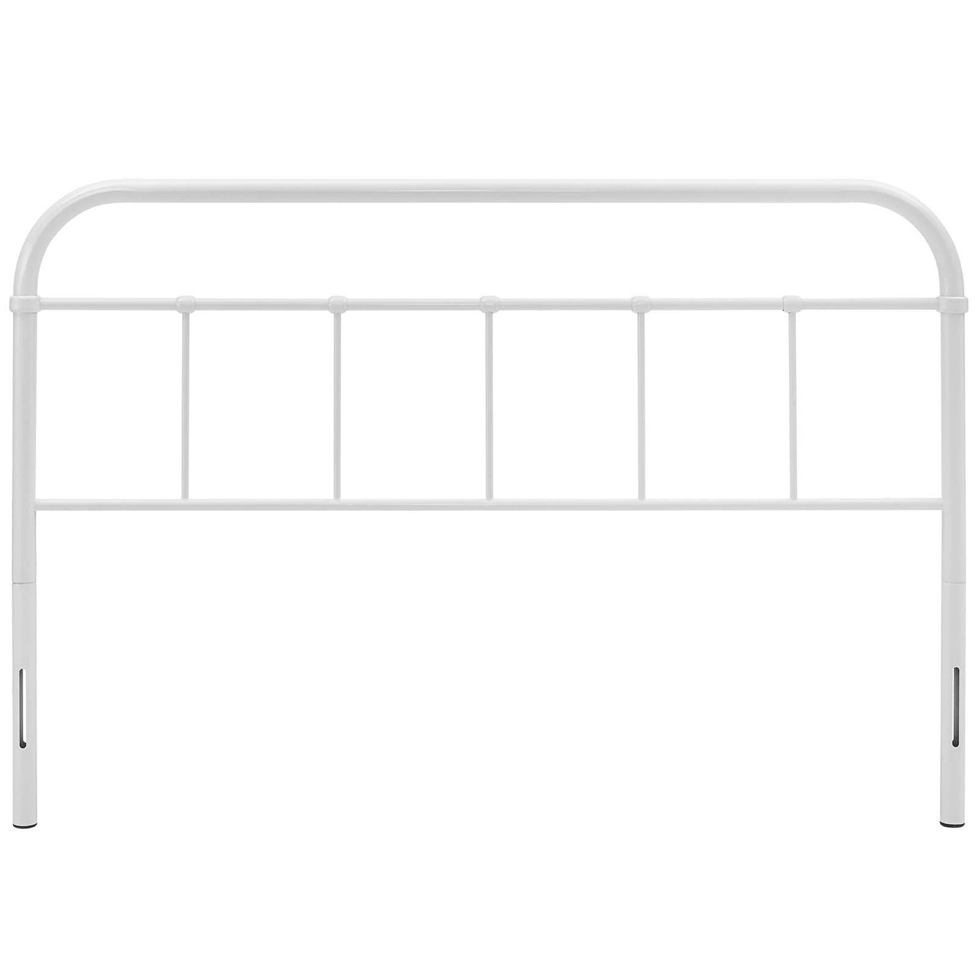 Serena Queen Steel Headboard, White