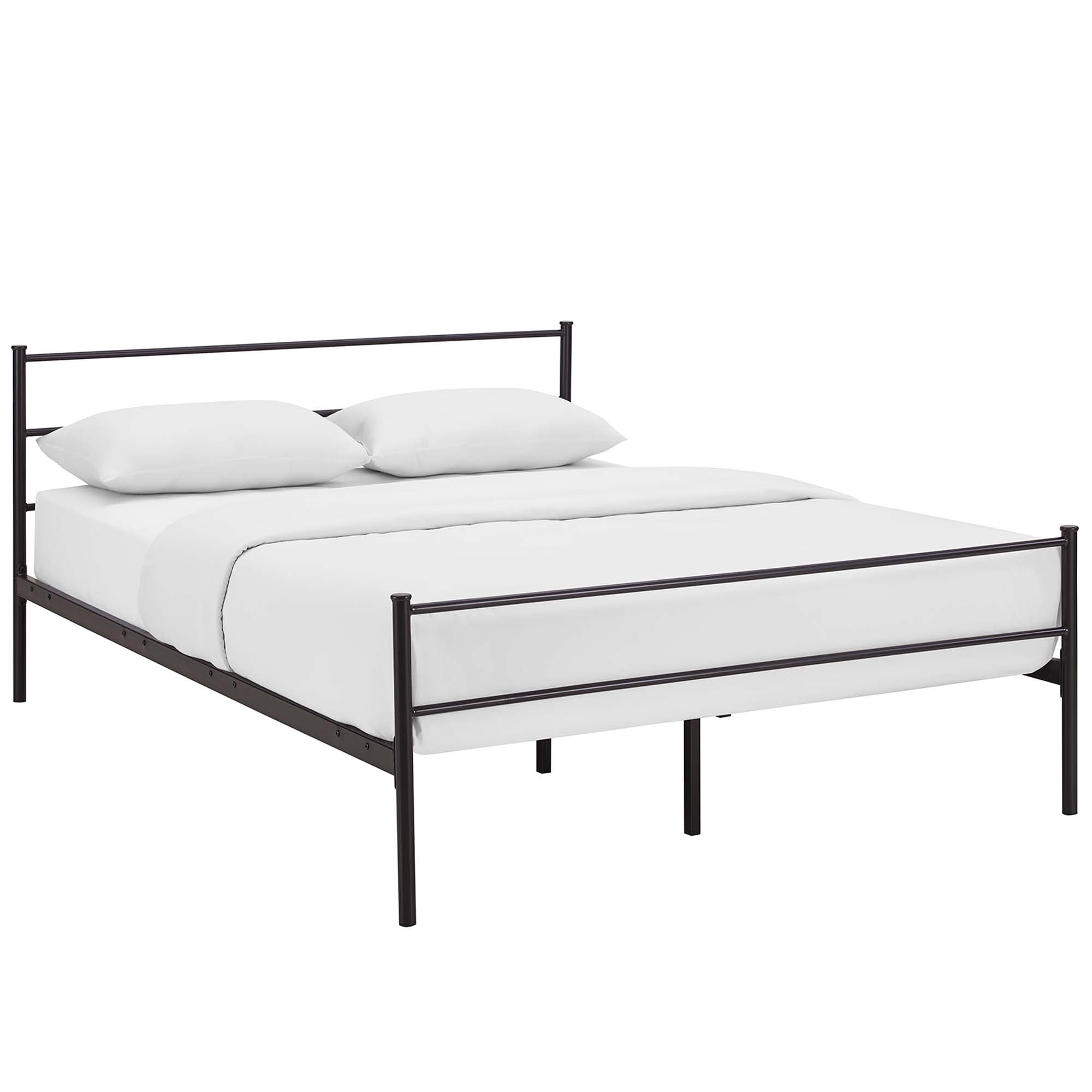 Alina Brown Full Platform Bed Frame