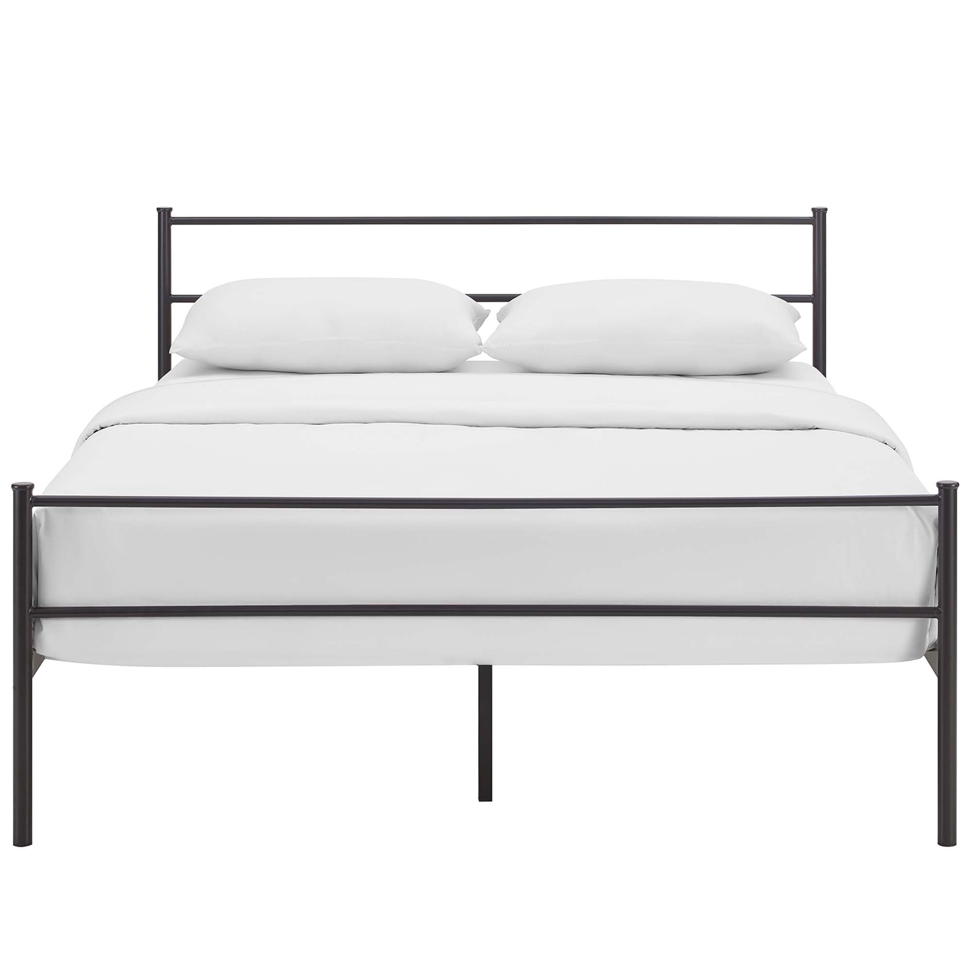 Alina Brown Full Platform Bed Frame