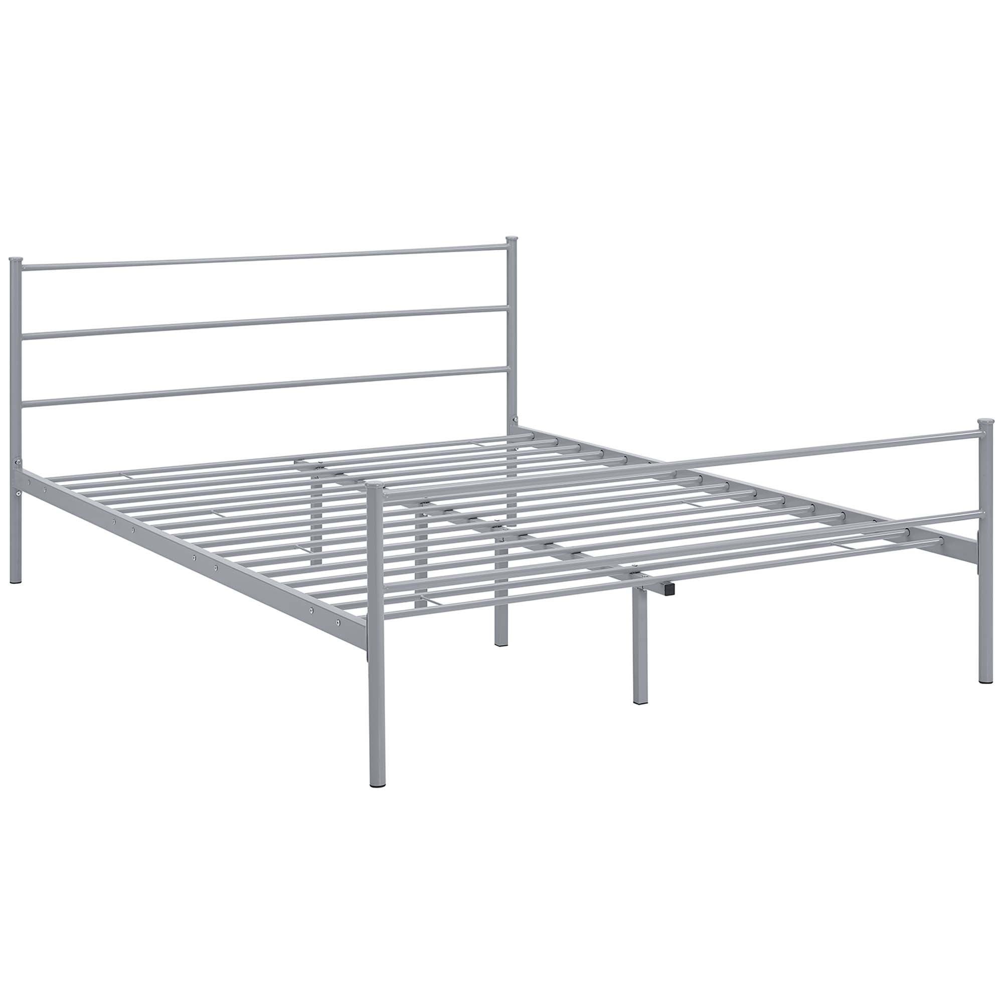 Alina Platform Queen Bed Frame, Gray