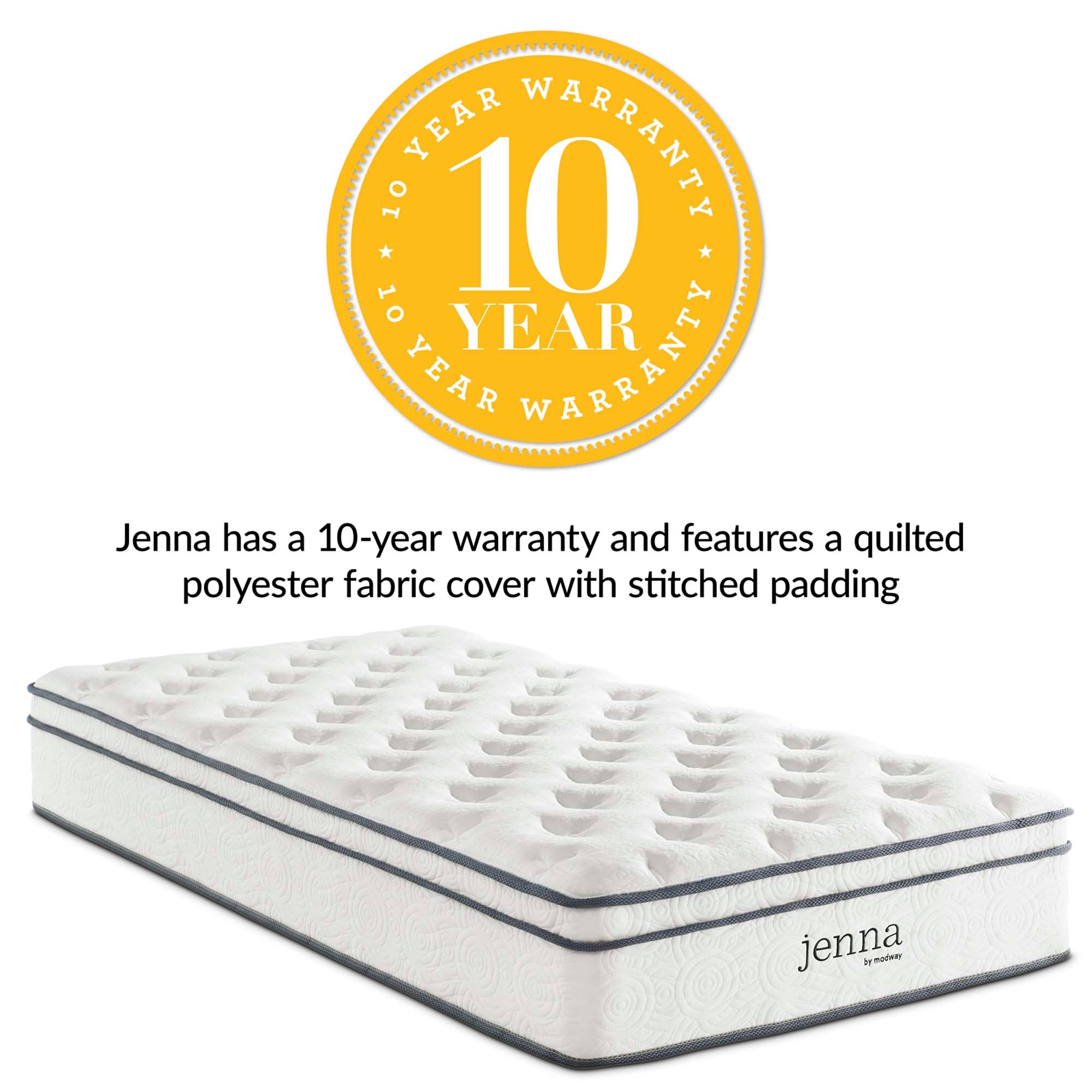 Jenna 10" Innerspring and Foam Twin Mattress,
